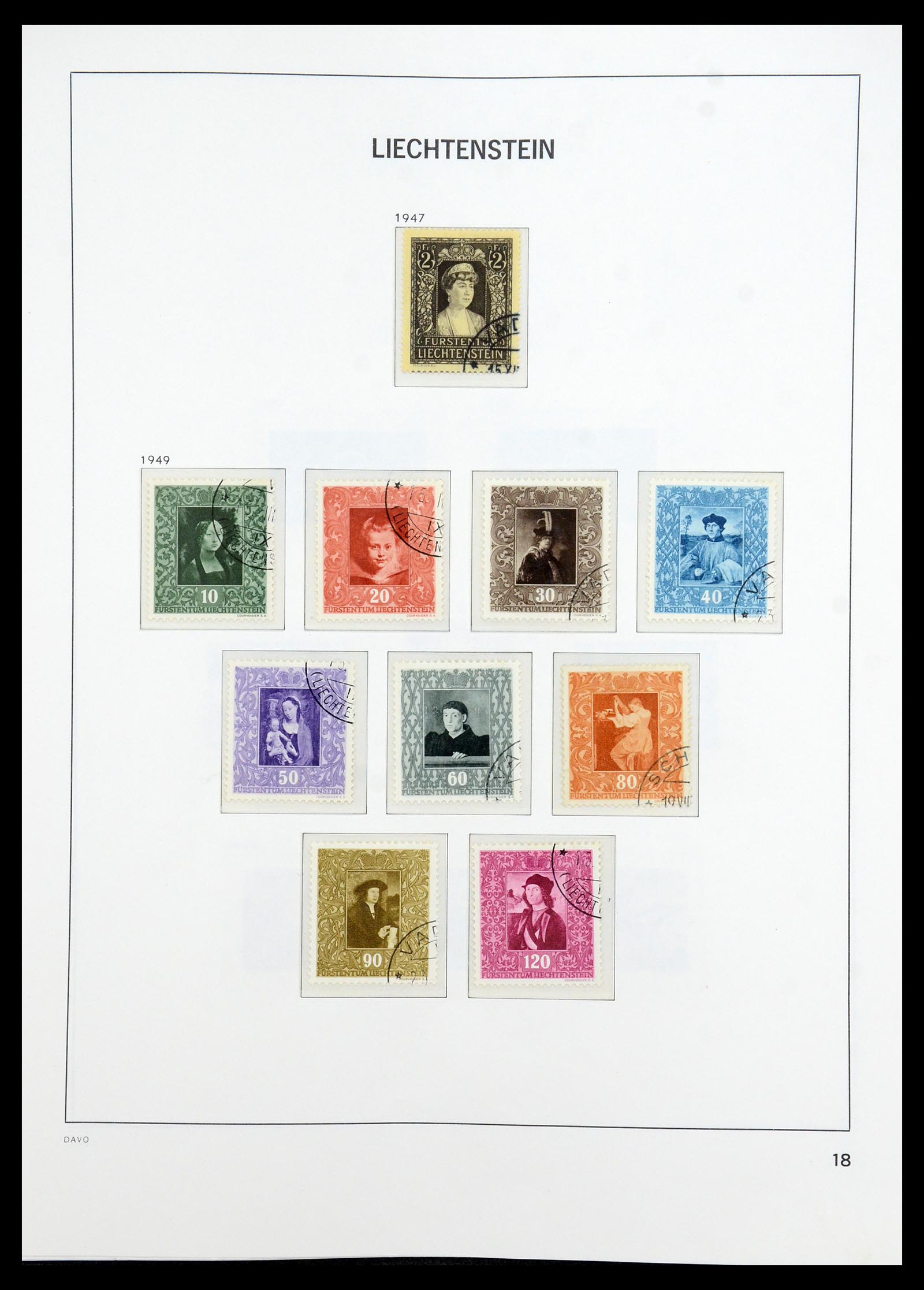 35896 019 - Postzegelverzameling 35896 Liechtenstein 1912-1990.