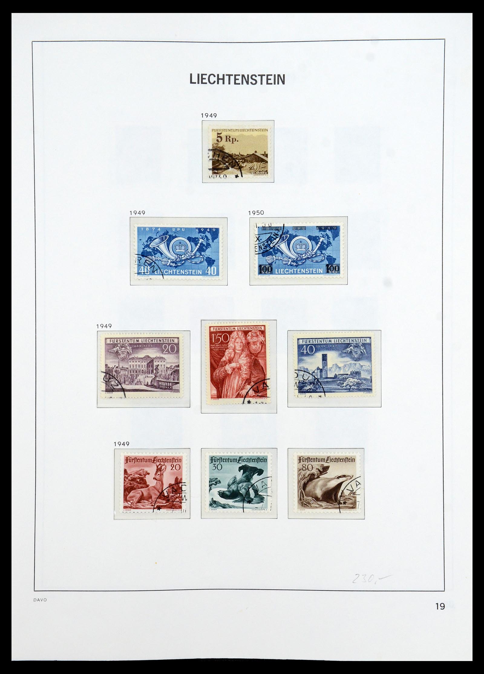 35896 020 - Stamp Collection 35896 Liechtenstein 1912-1990.