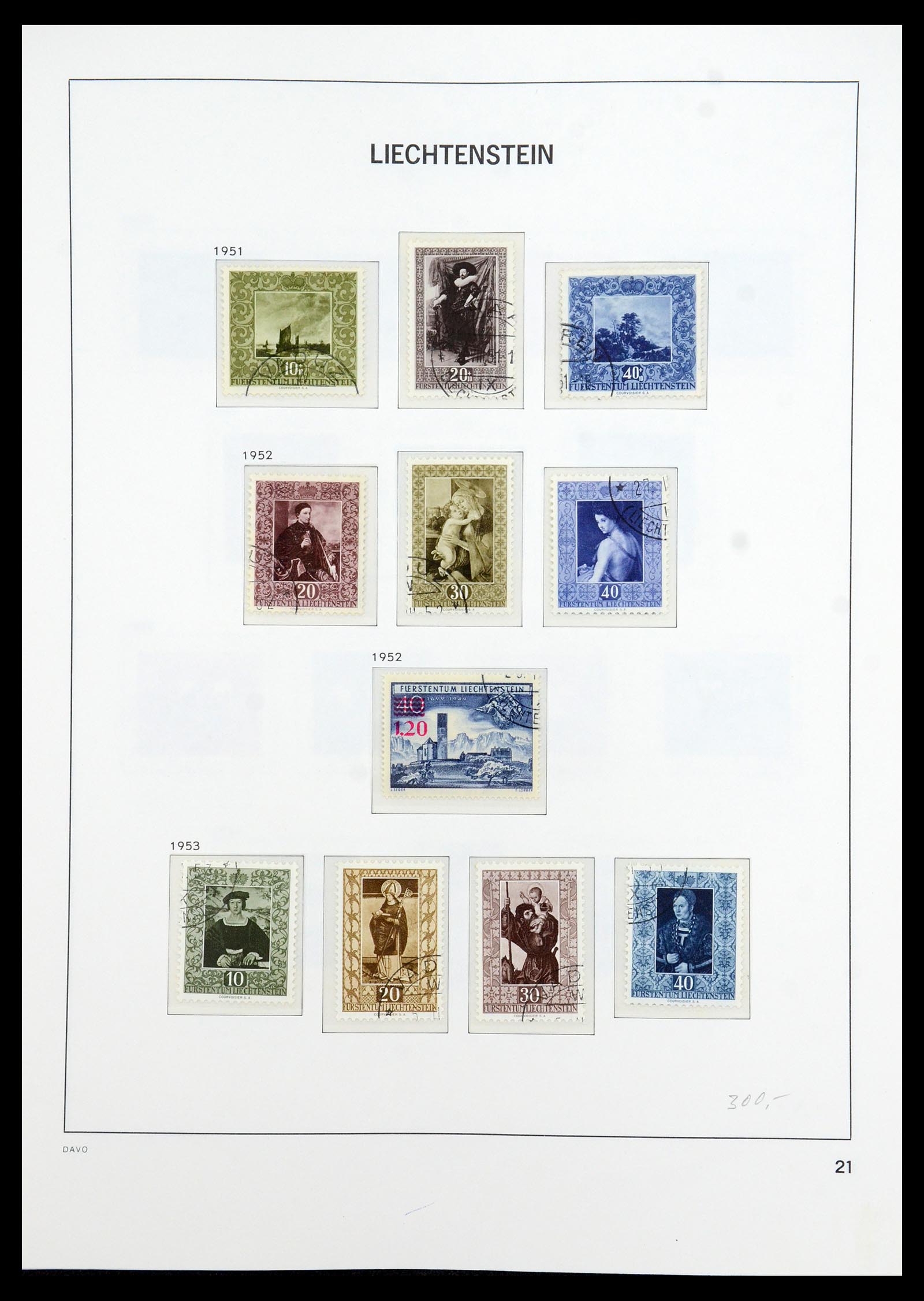 35896 022 - Stamp Collection 35896 Liechtenstein 1912-1990.