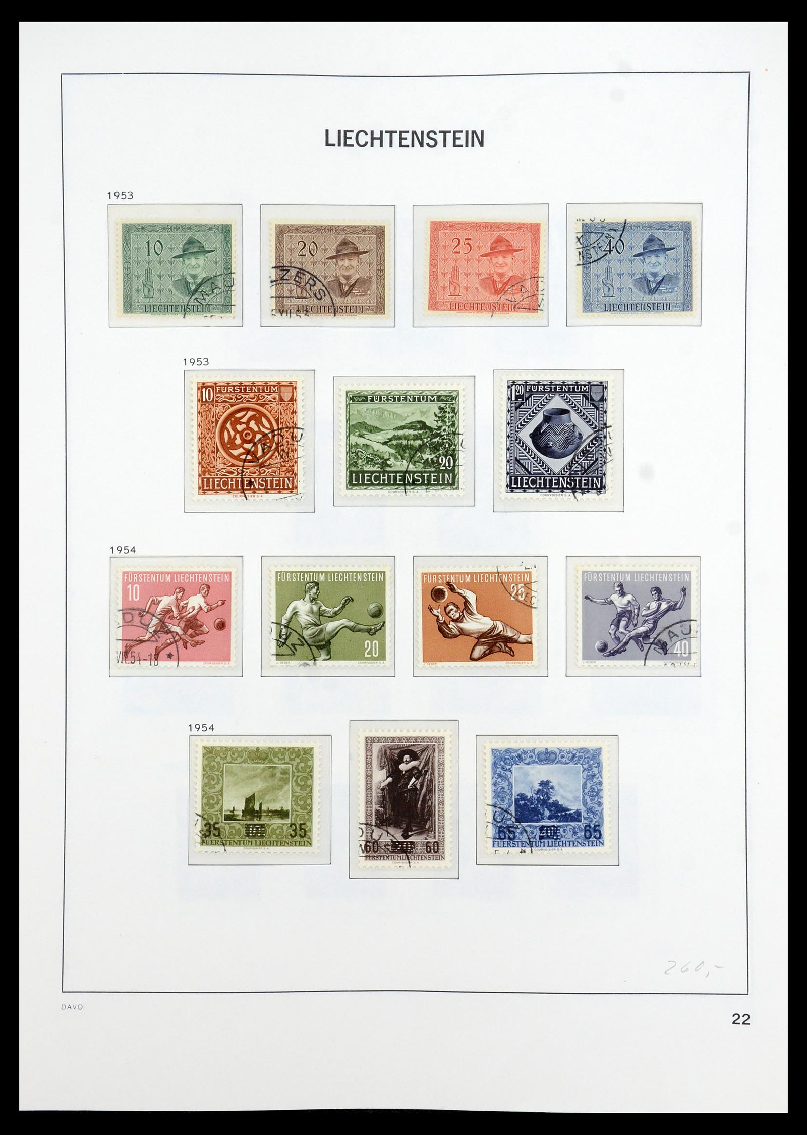 35896 023 - Stamp Collection 35896 Liechtenstein 1912-1990.