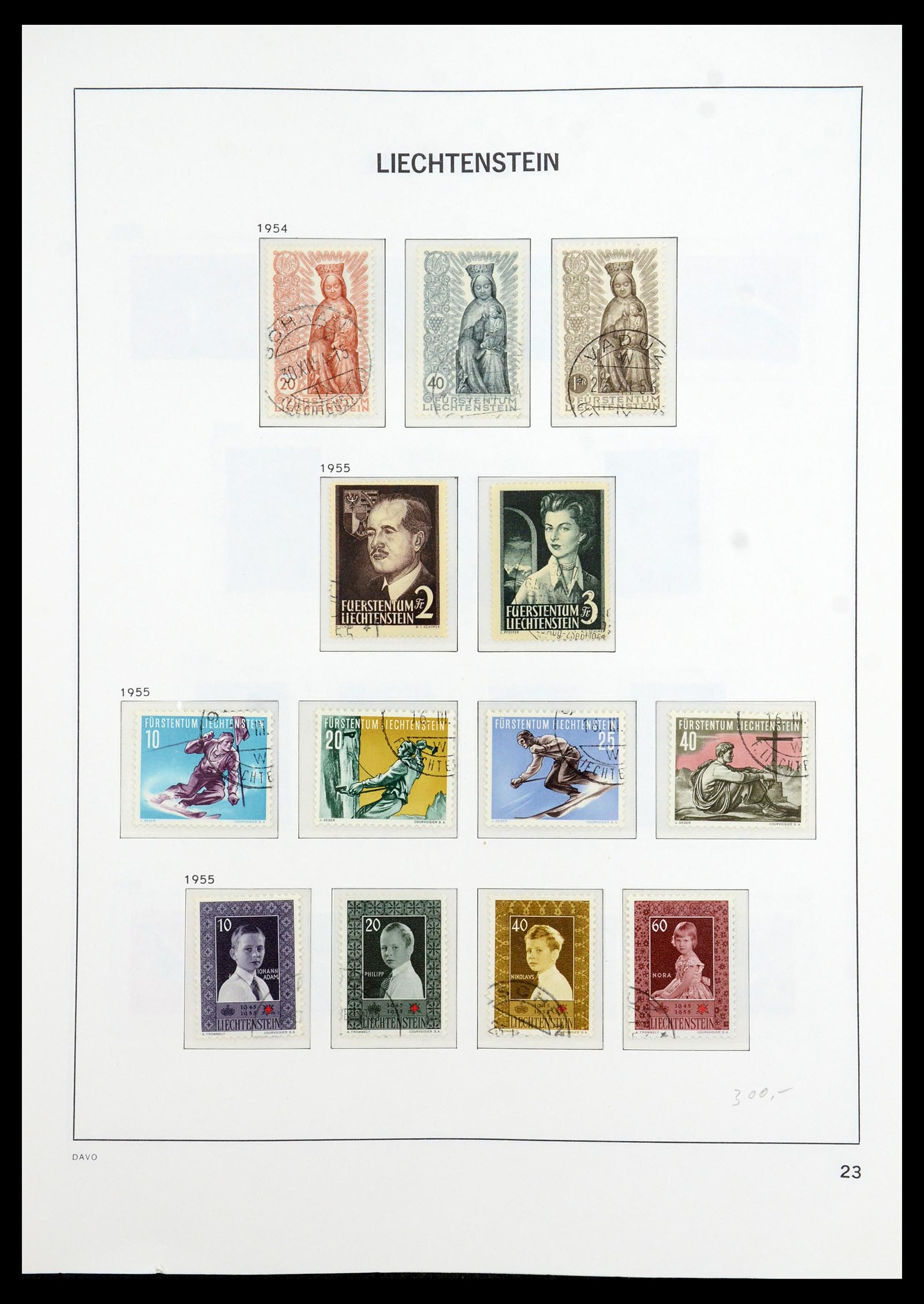 35896 024 - Stamp Collection 35896 Liechtenstein 1912-1990.
