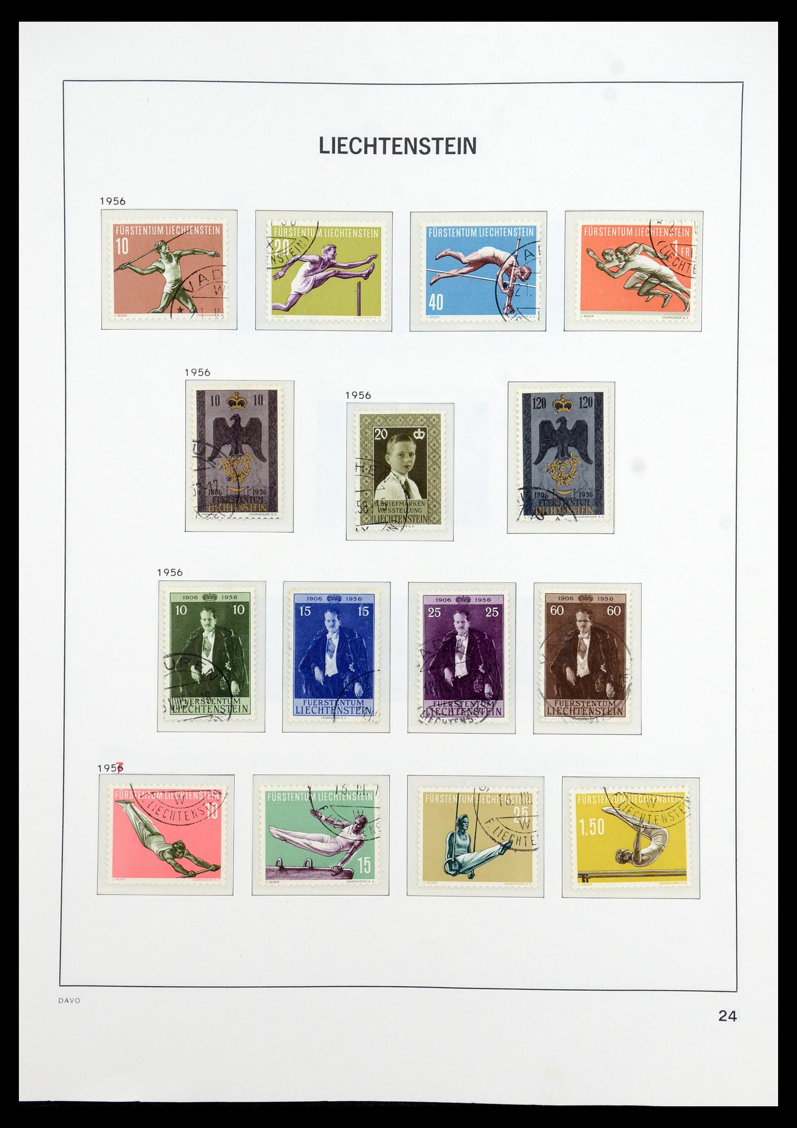 35896 025 - Stamp Collection 35896 Liechtenstein 1912-1990.