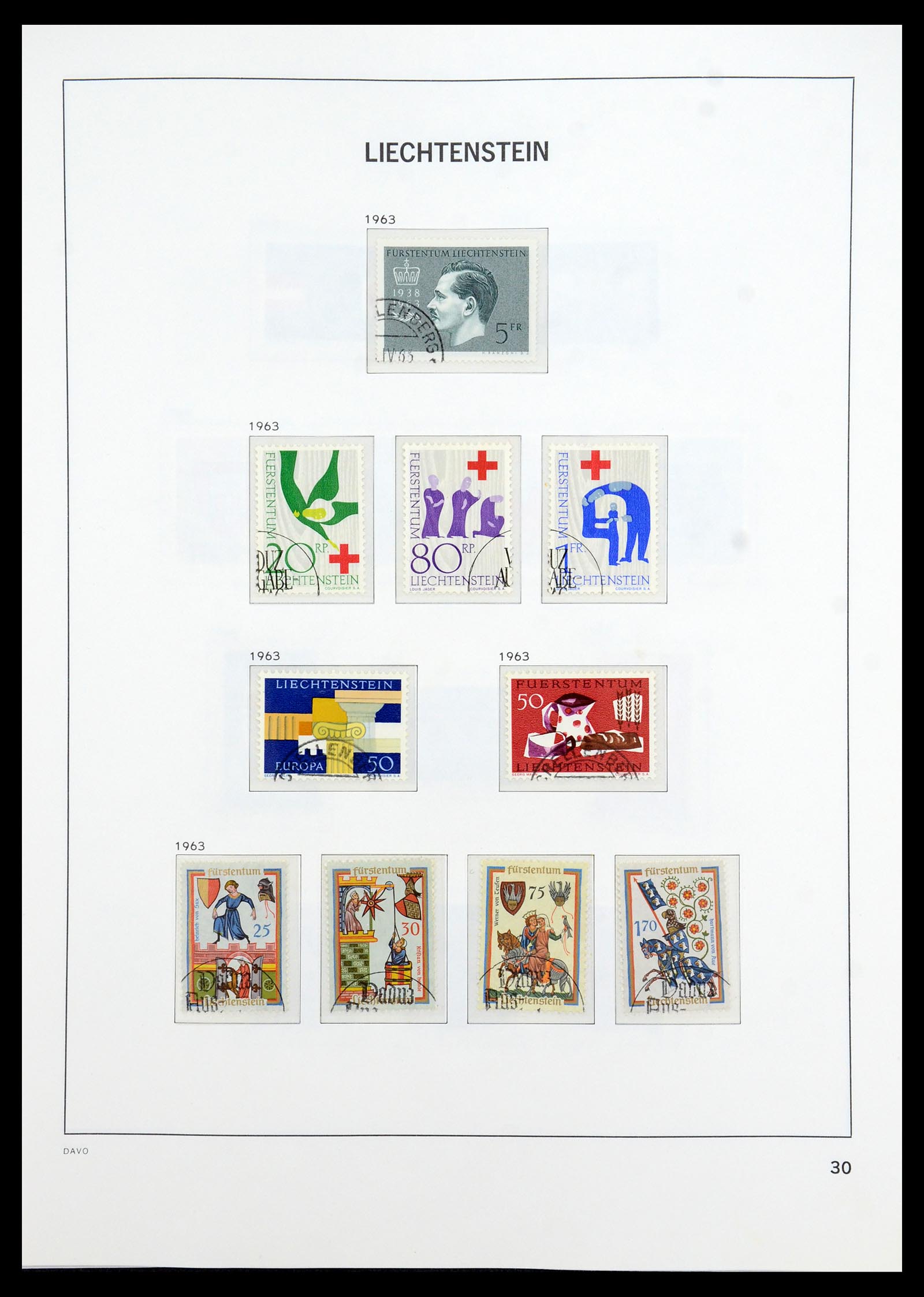 35896 031 - Stamp Collection 35896 Liechtenstein 1912-1990.