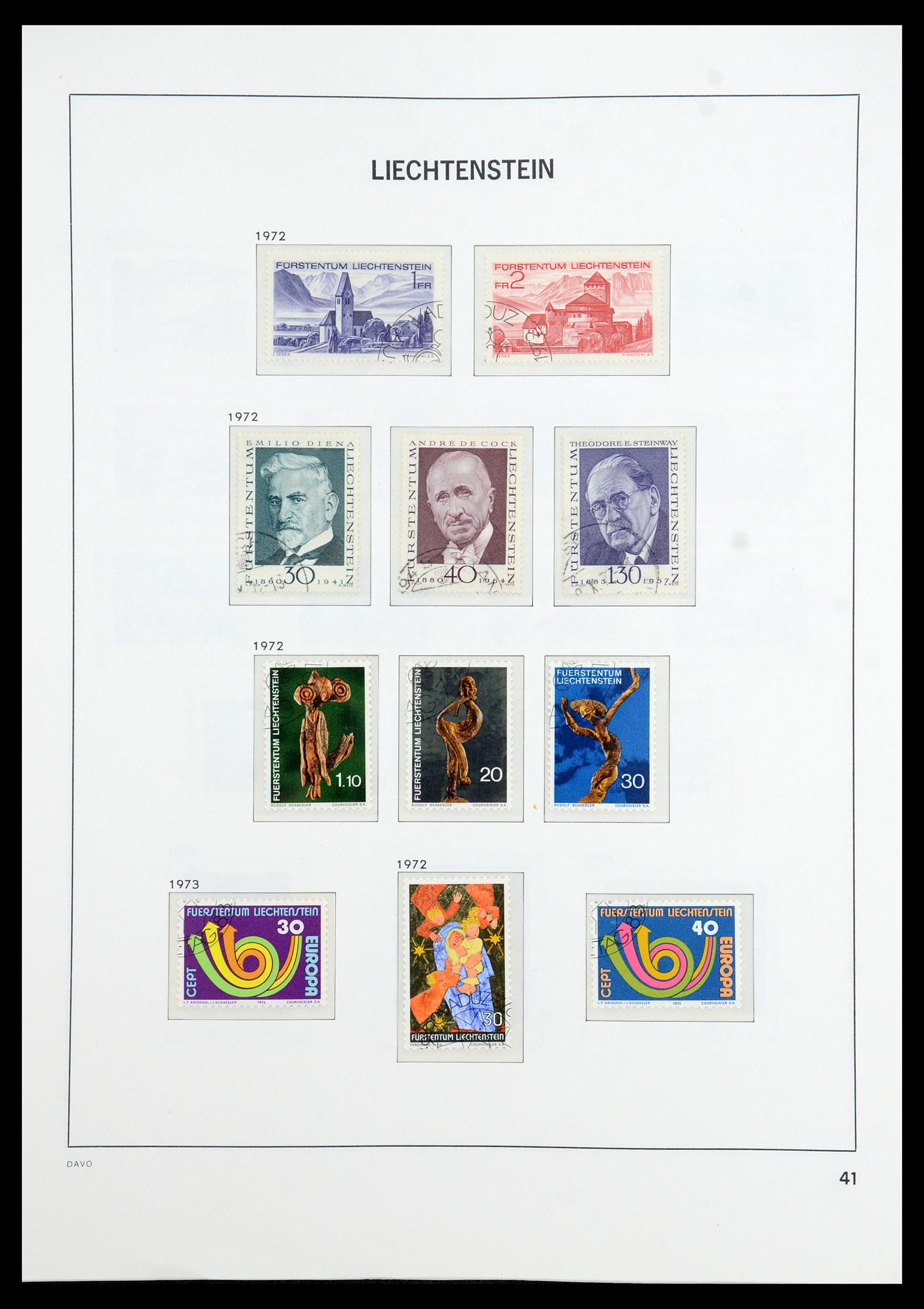 35896 042 - Stamp Collection 35896 Liechtenstein 1912-1990.