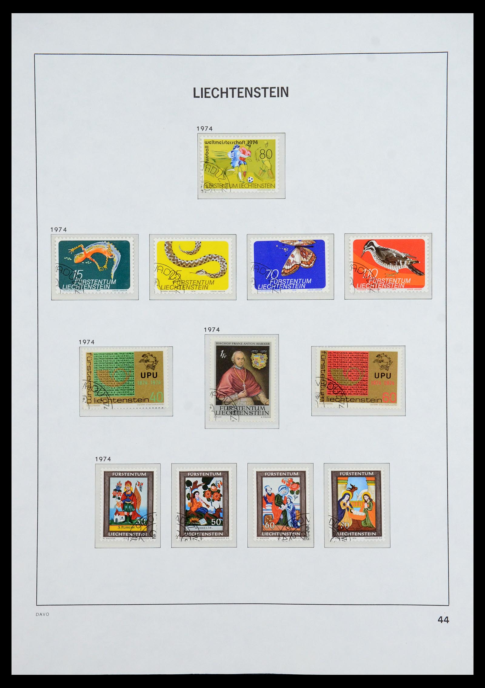 35896 045 - Stamp Collection 35896 Liechtenstein 1912-1990.