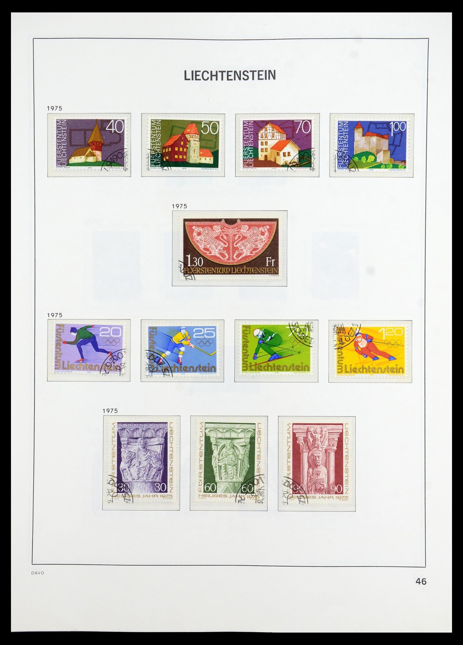 35896 047 - Stamp Collection 35896 Liechtenstein 1912-1990.