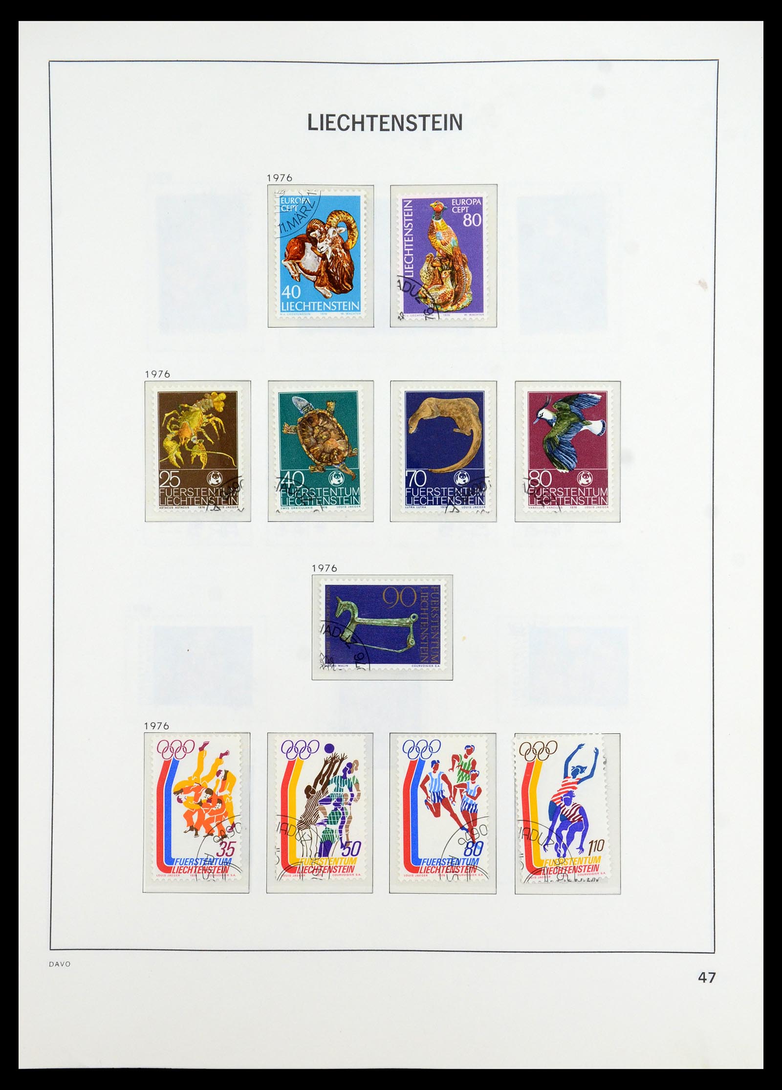 35896 048 - Stamp Collection 35896 Liechtenstein 1912-1990.