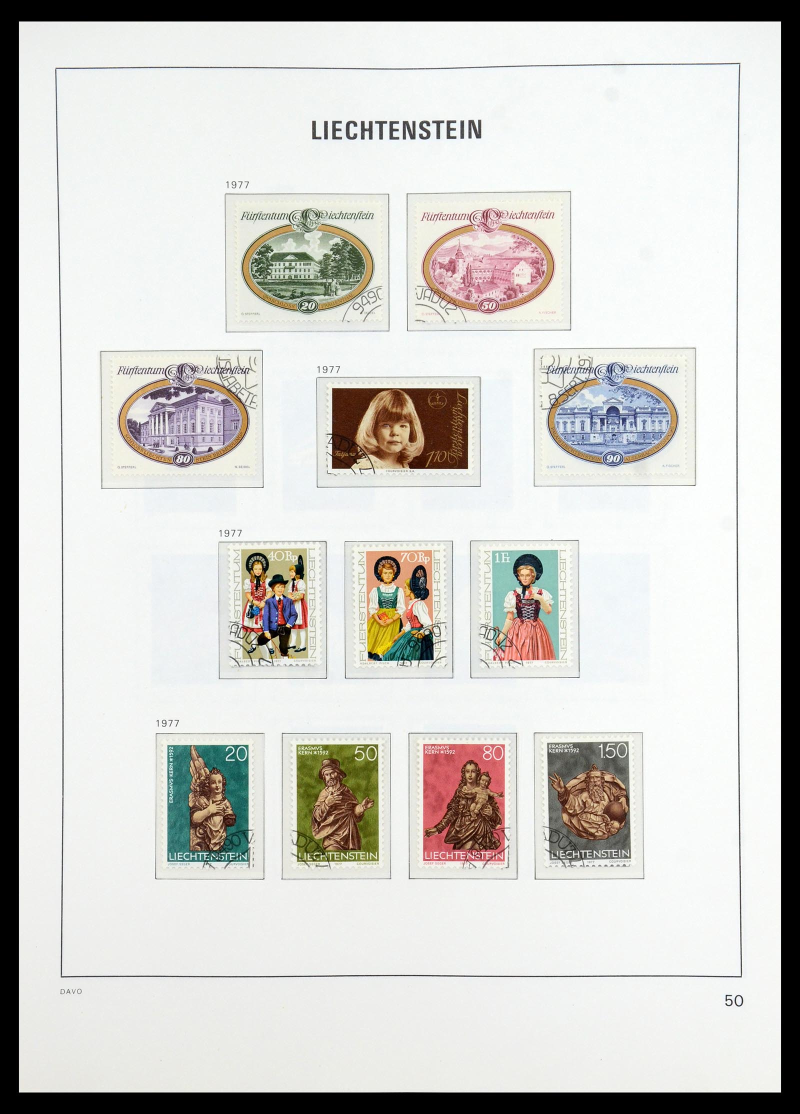 35896 051 - Stamp Collection 35896 Liechtenstein 1912-1990.