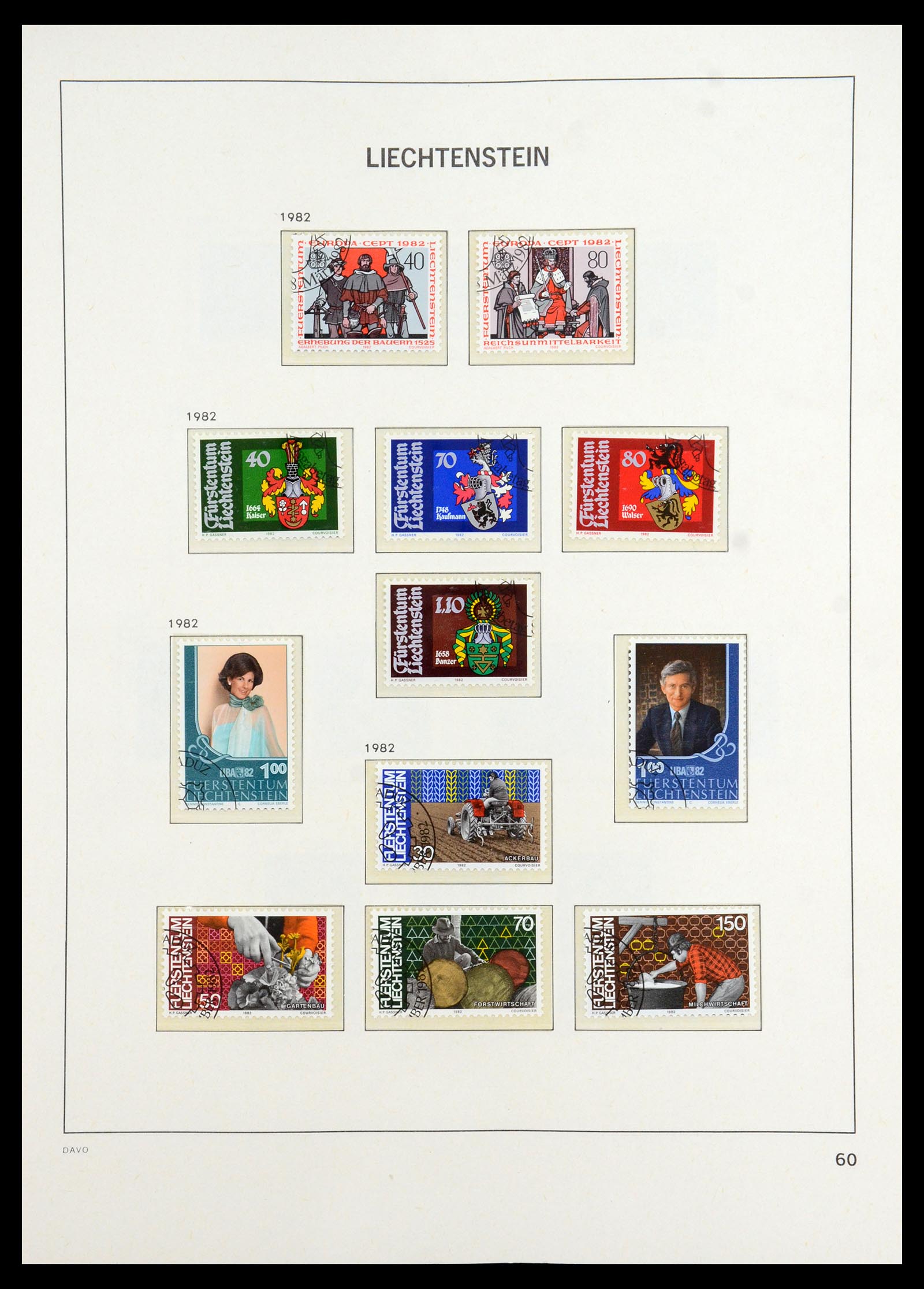 35896 061 - Stamp Collection 35896 Liechtenstein 1912-1990.