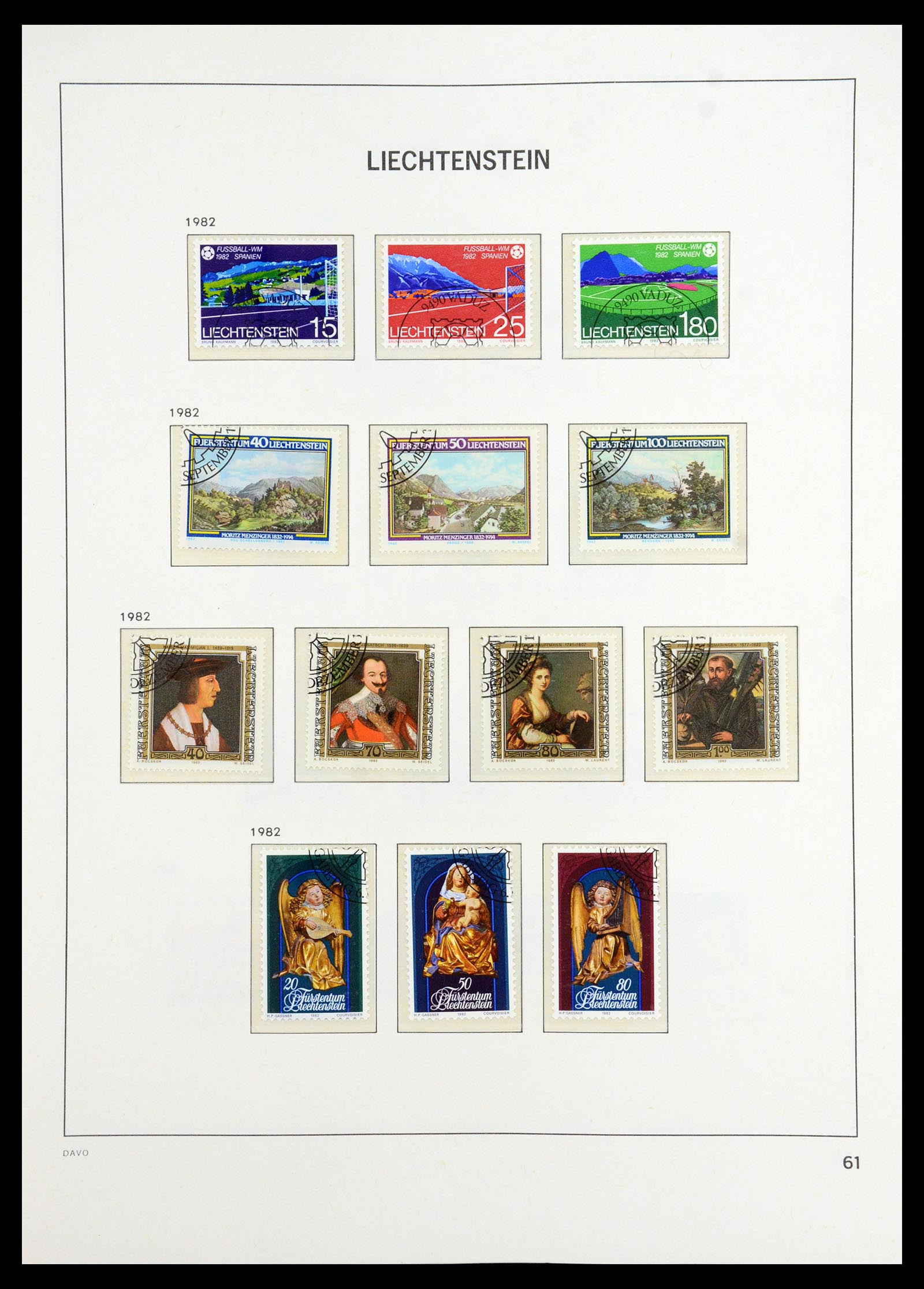 35896 062 - Stamp Collection 35896 Liechtenstein 1912-1990.