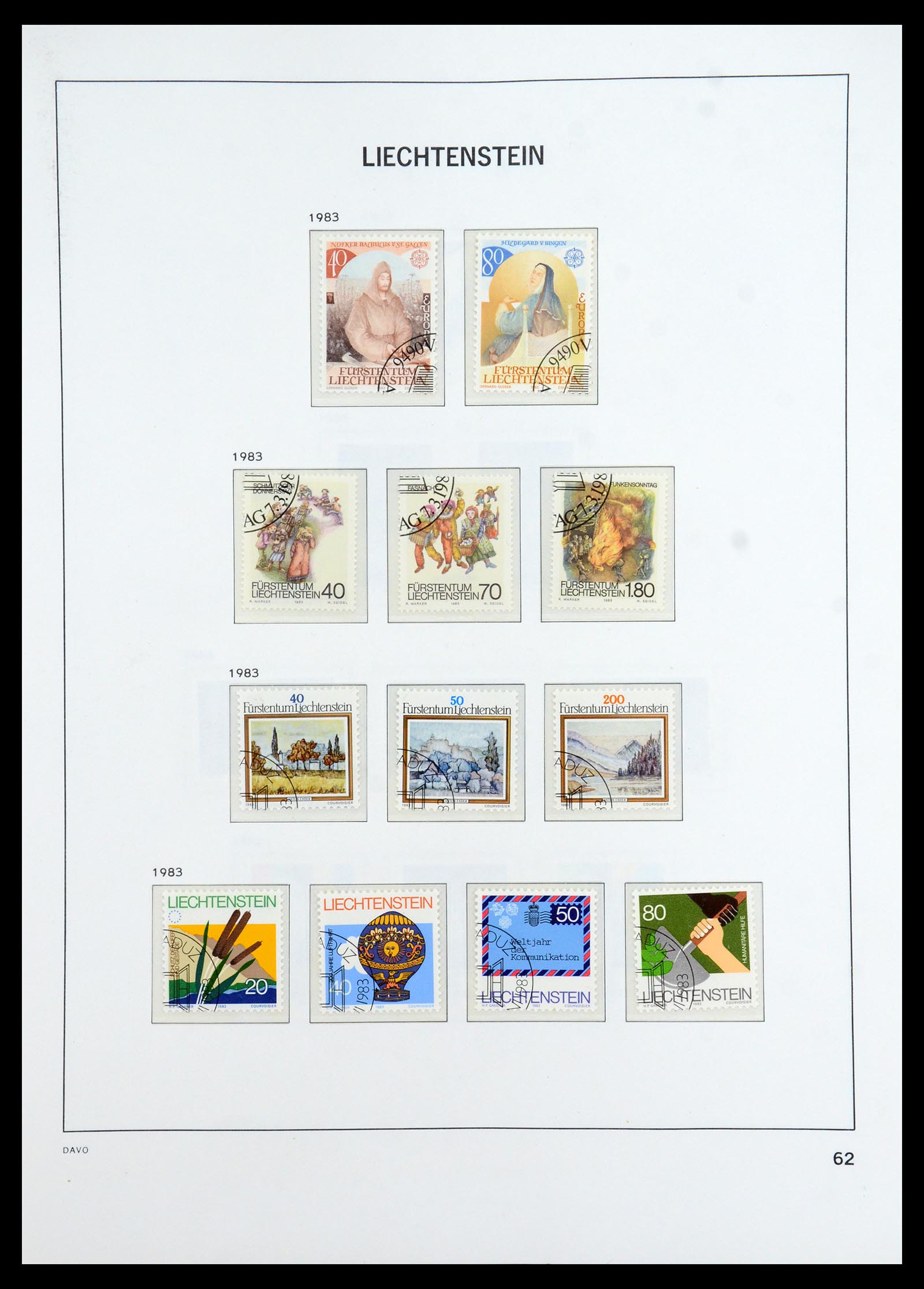 35896 063 - Stamp Collection 35896 Liechtenstein 1912-1990.