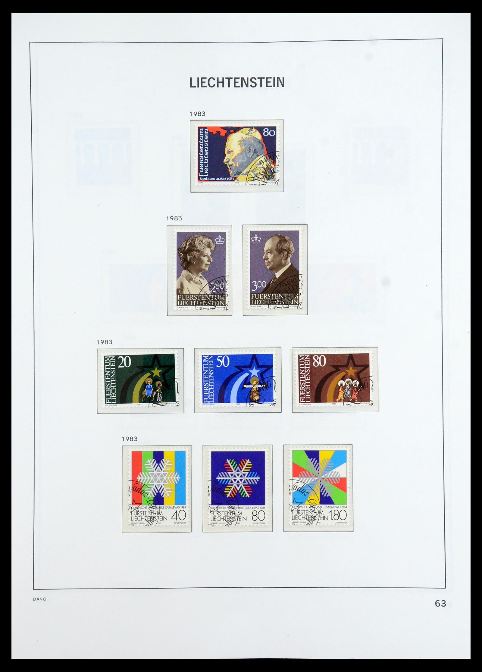 35896 064 - Stamp Collection 35896 Liechtenstein 1912-1990.