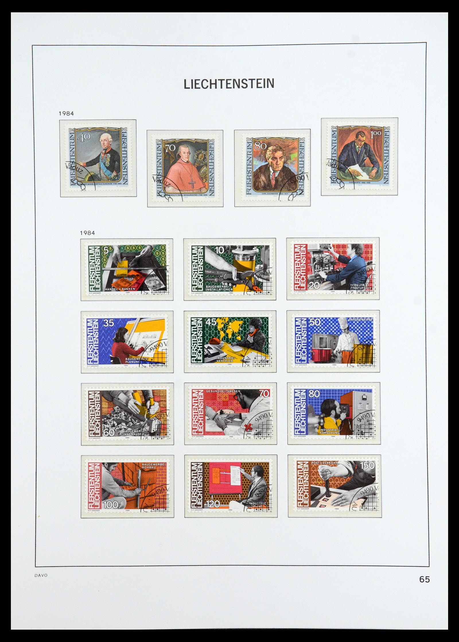 35896 066 - Stamp Collection 35896 Liechtenstein 1912-1990.