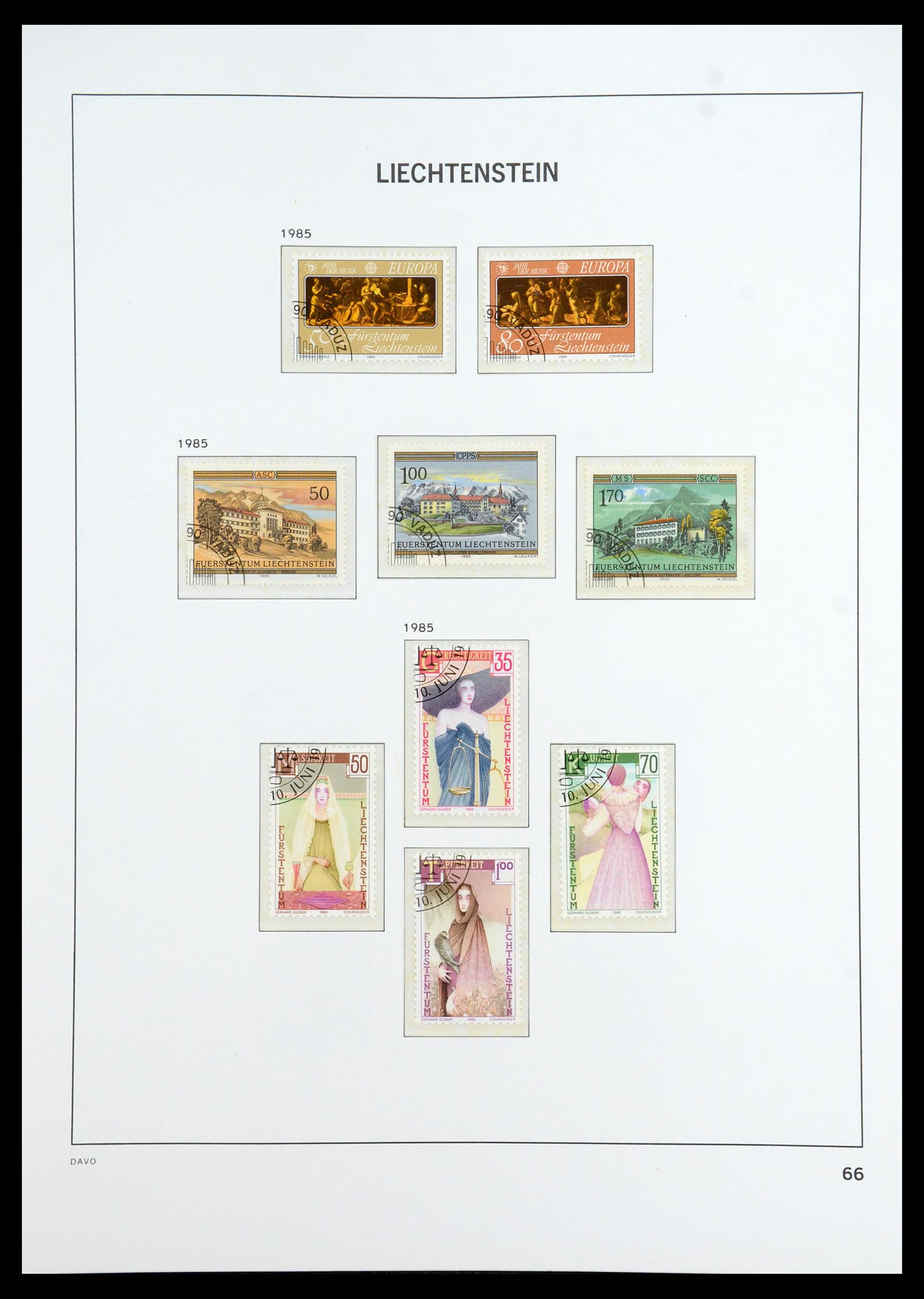 35896 067 - Stamp Collection 35896 Liechtenstein 1912-1990.