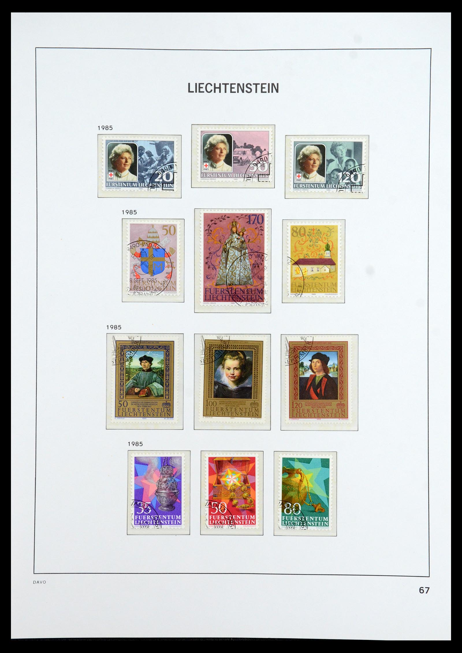 35896 068 - Stamp Collection 35896 Liechtenstein 1912-1990.