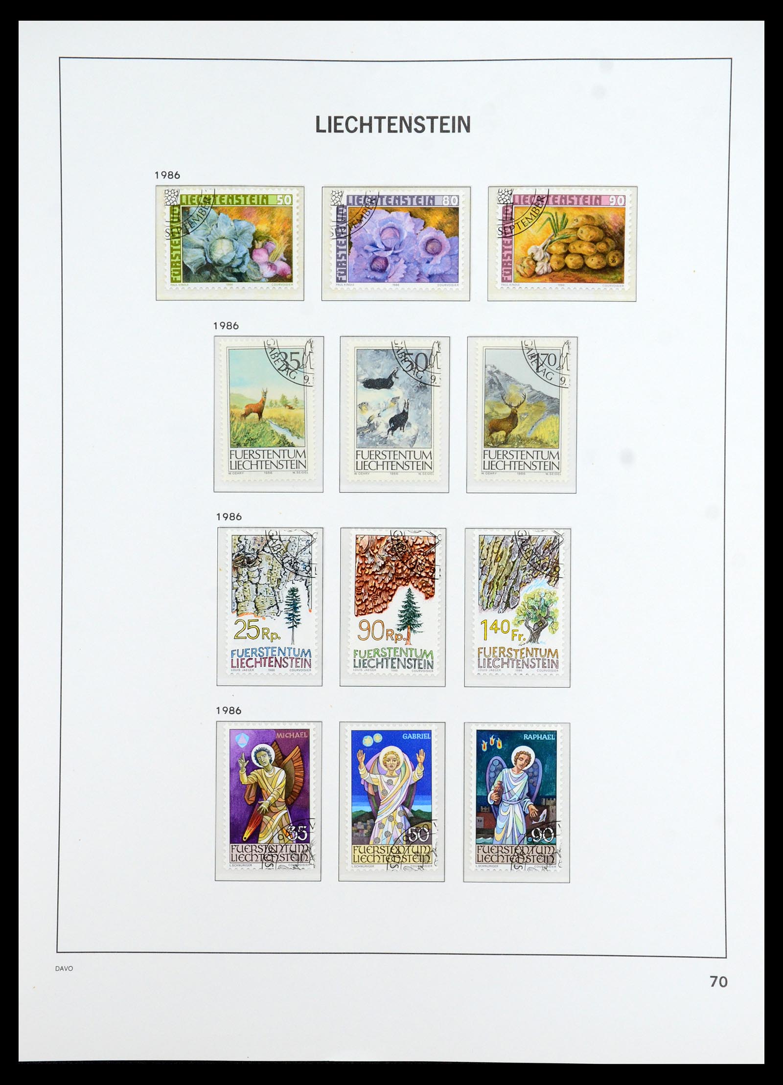 35896 071 - Stamp Collection 35896 Liechtenstein 1912-1990.