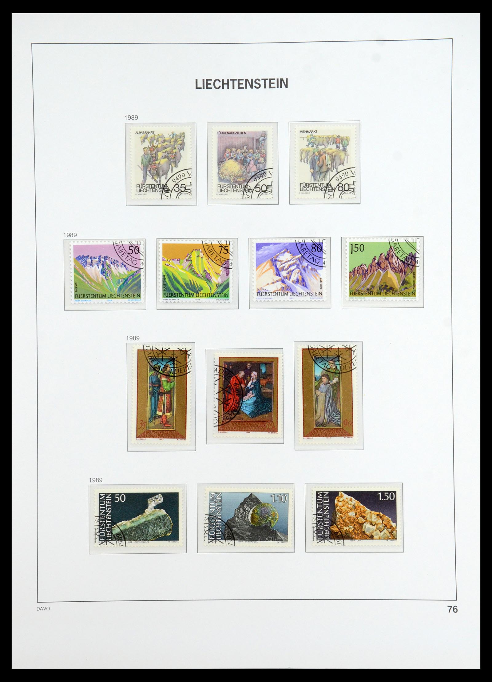 35896 077 - Stamp Collection 35896 Liechtenstein 1912-1990.