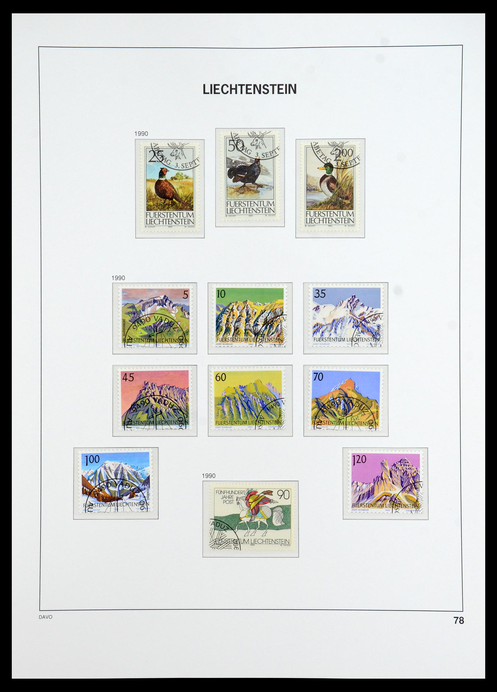 35896 079 - Stamp Collection 35896 Liechtenstein 1912-1990.