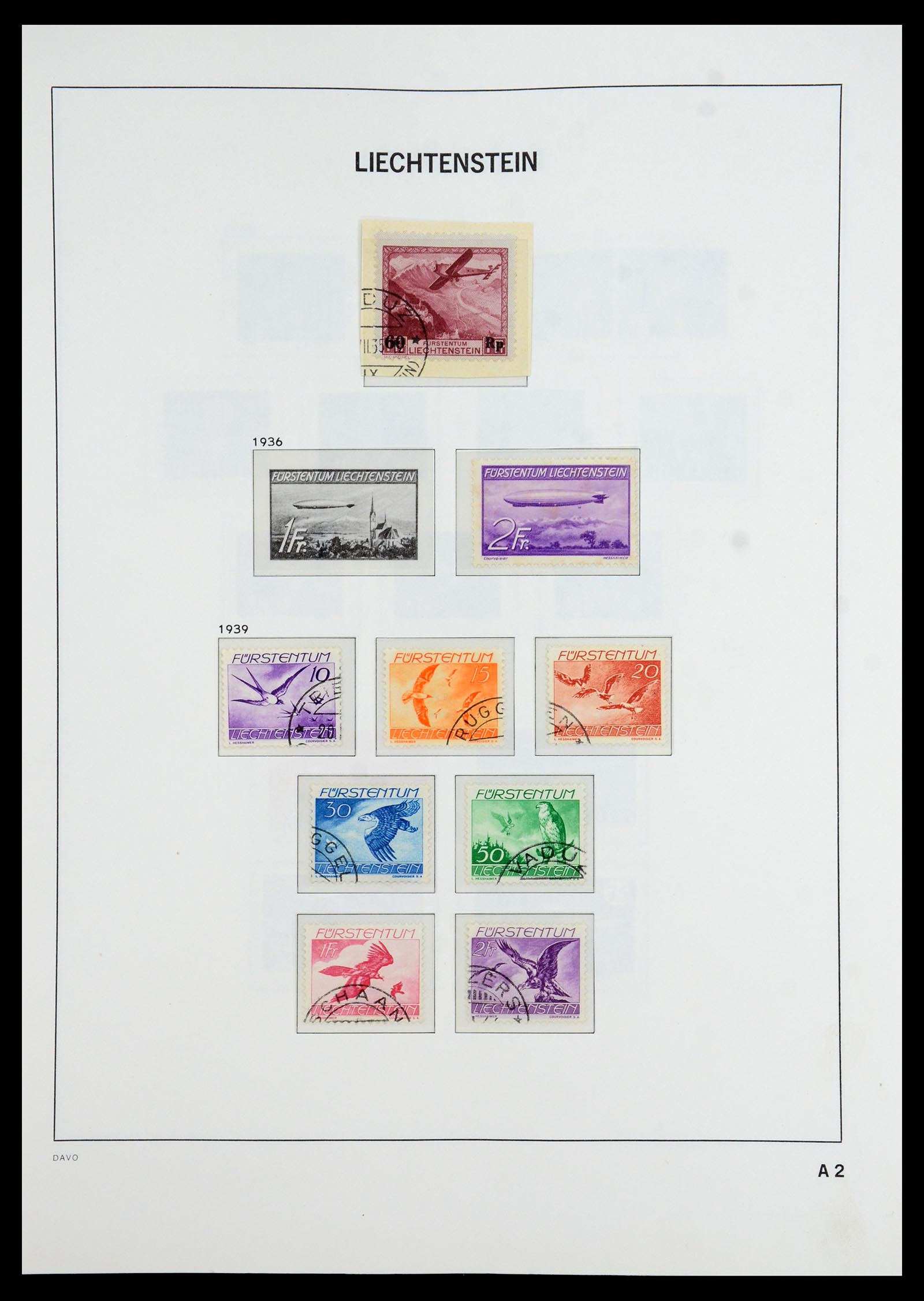 35896 082 - Stamp Collection 35896 Liechtenstein 1912-1990.