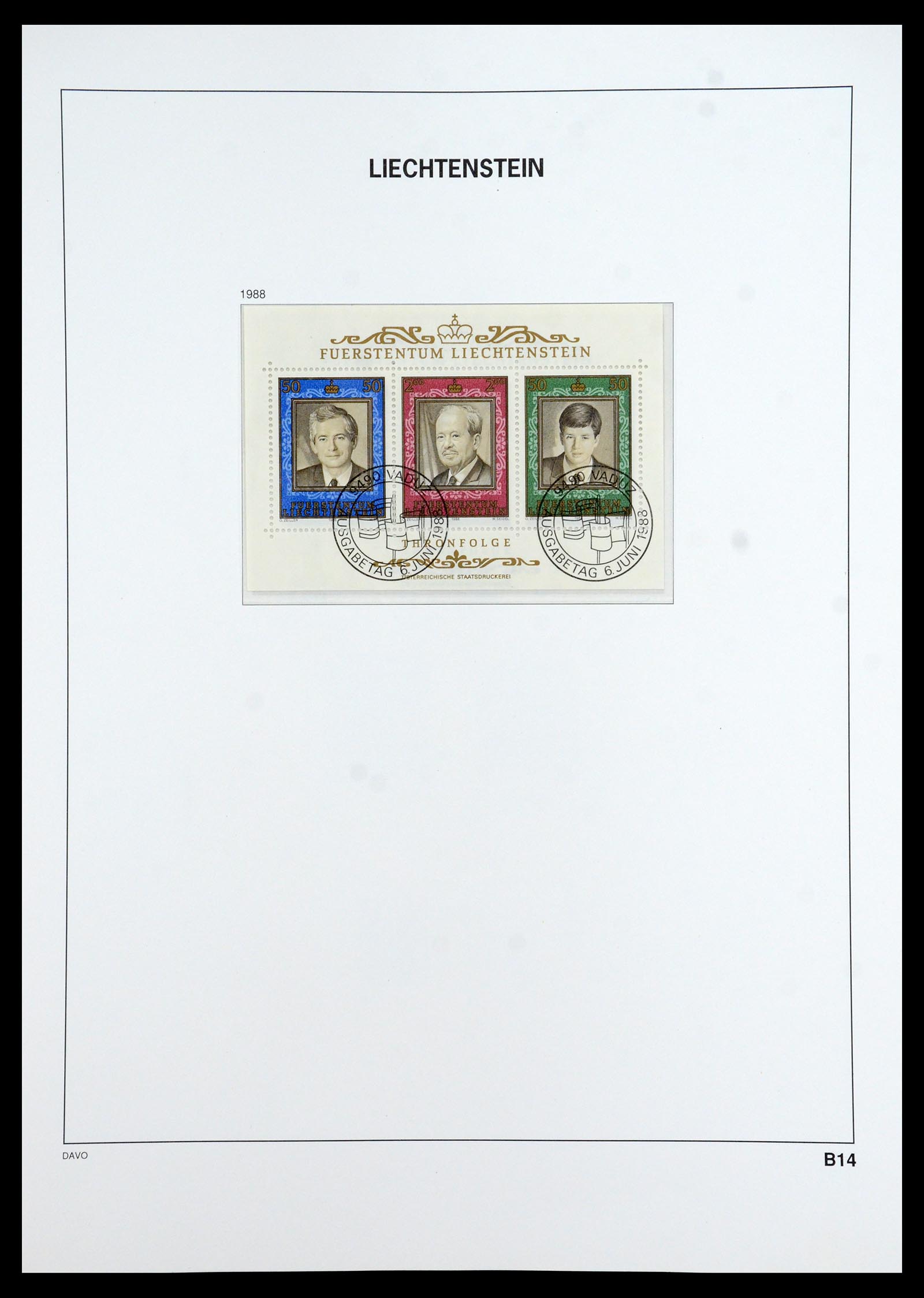35896 098 - Stamp Collection 35896 Liechtenstein 1912-1990.
