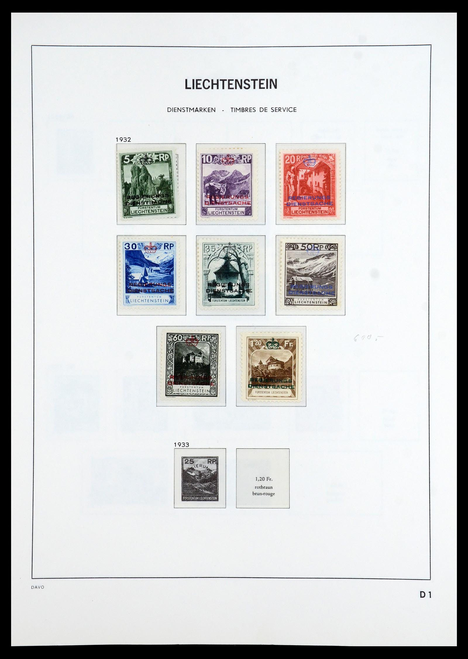 35896 099 - Stamp Collection 35896 Liechtenstein 1912-1990.