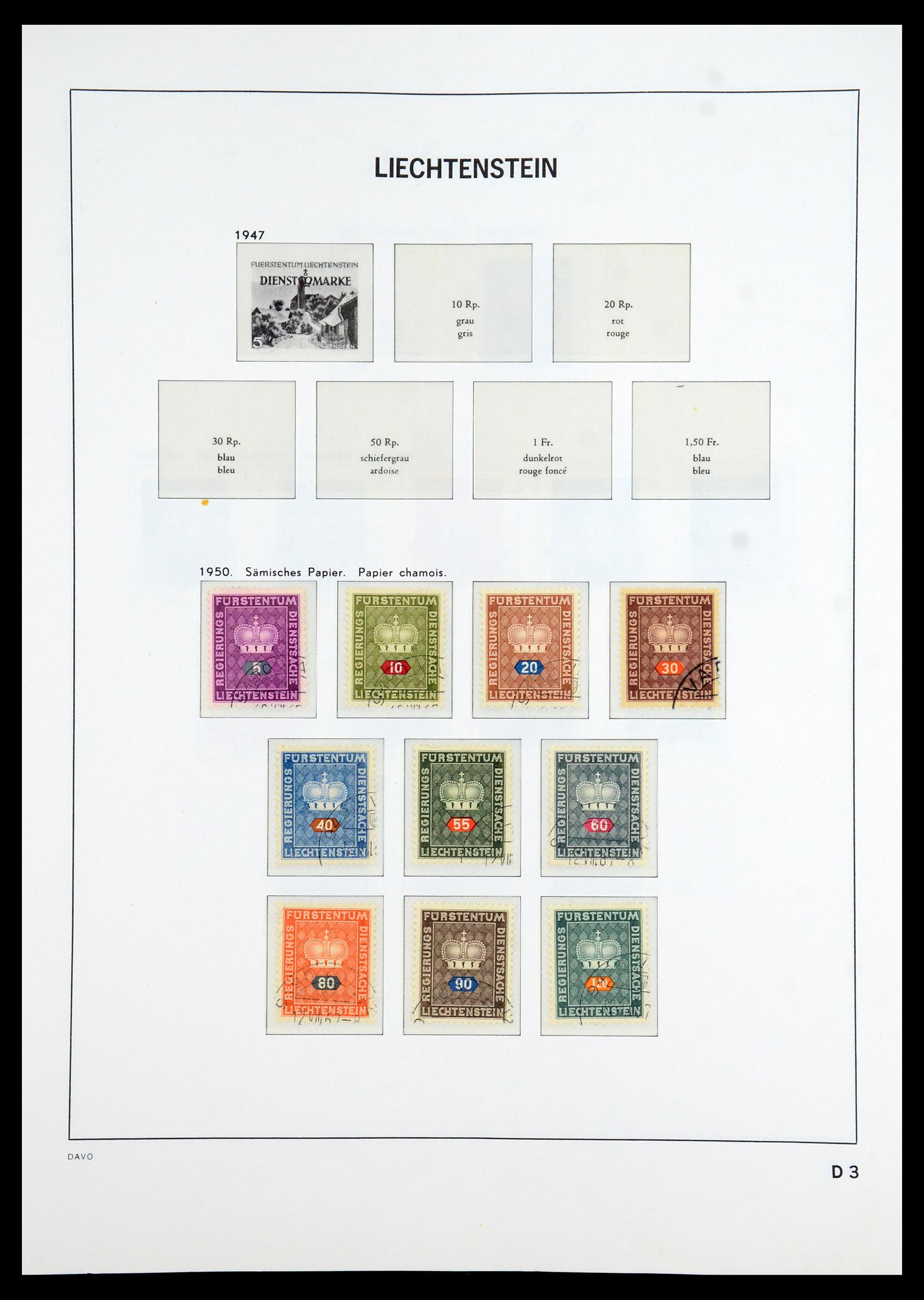 35896 101 - Stamp Collection 35896 Liechtenstein 1912-1990.