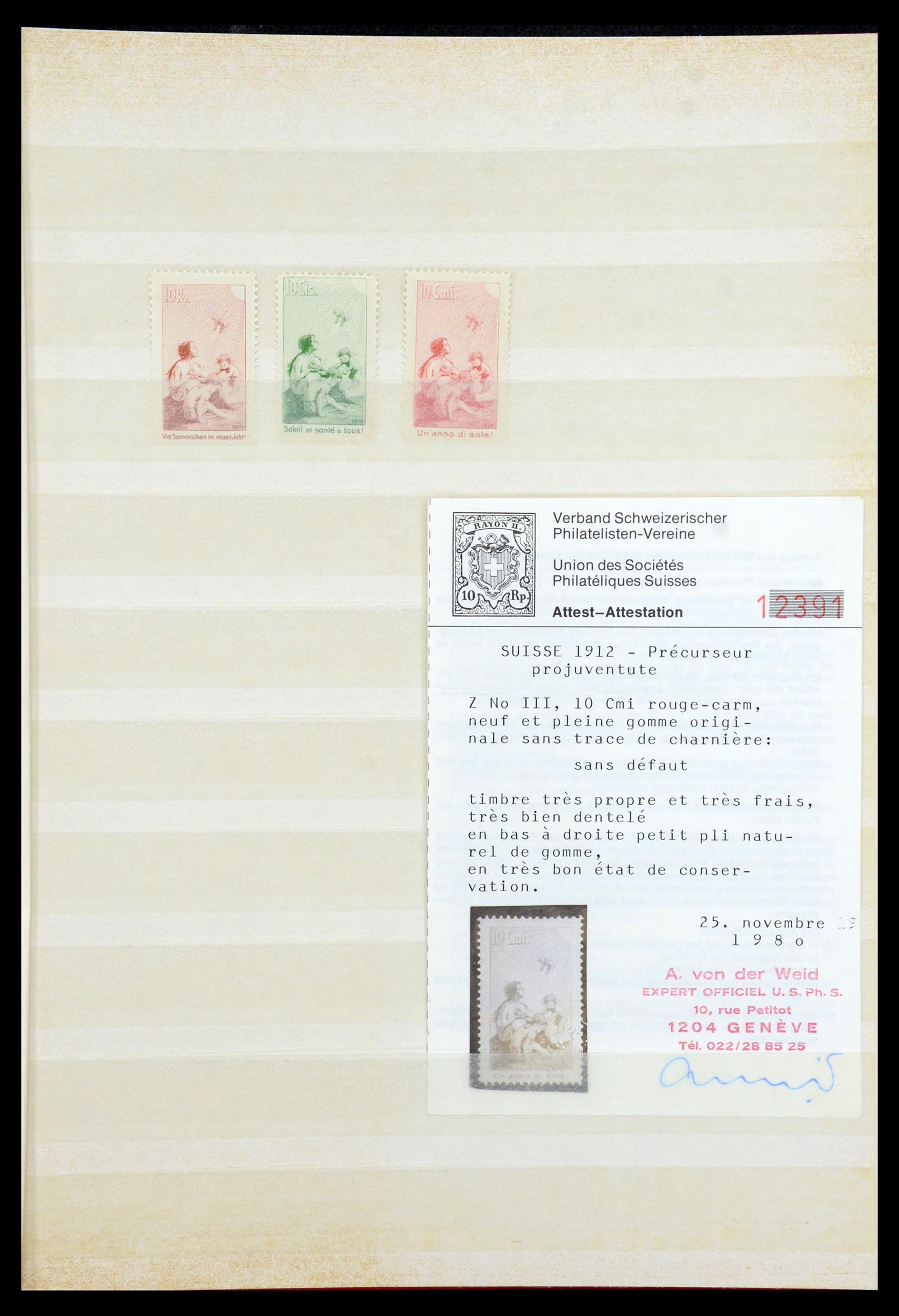 35898 001 - Postzegelverzameling 35898 Zwitserland 1900-1945.