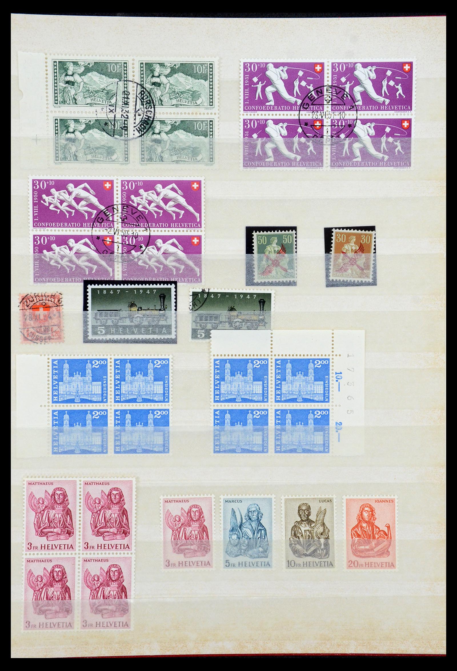 35898 003 - Postzegelverzameling 35898 Zwitserland 1900-1945.