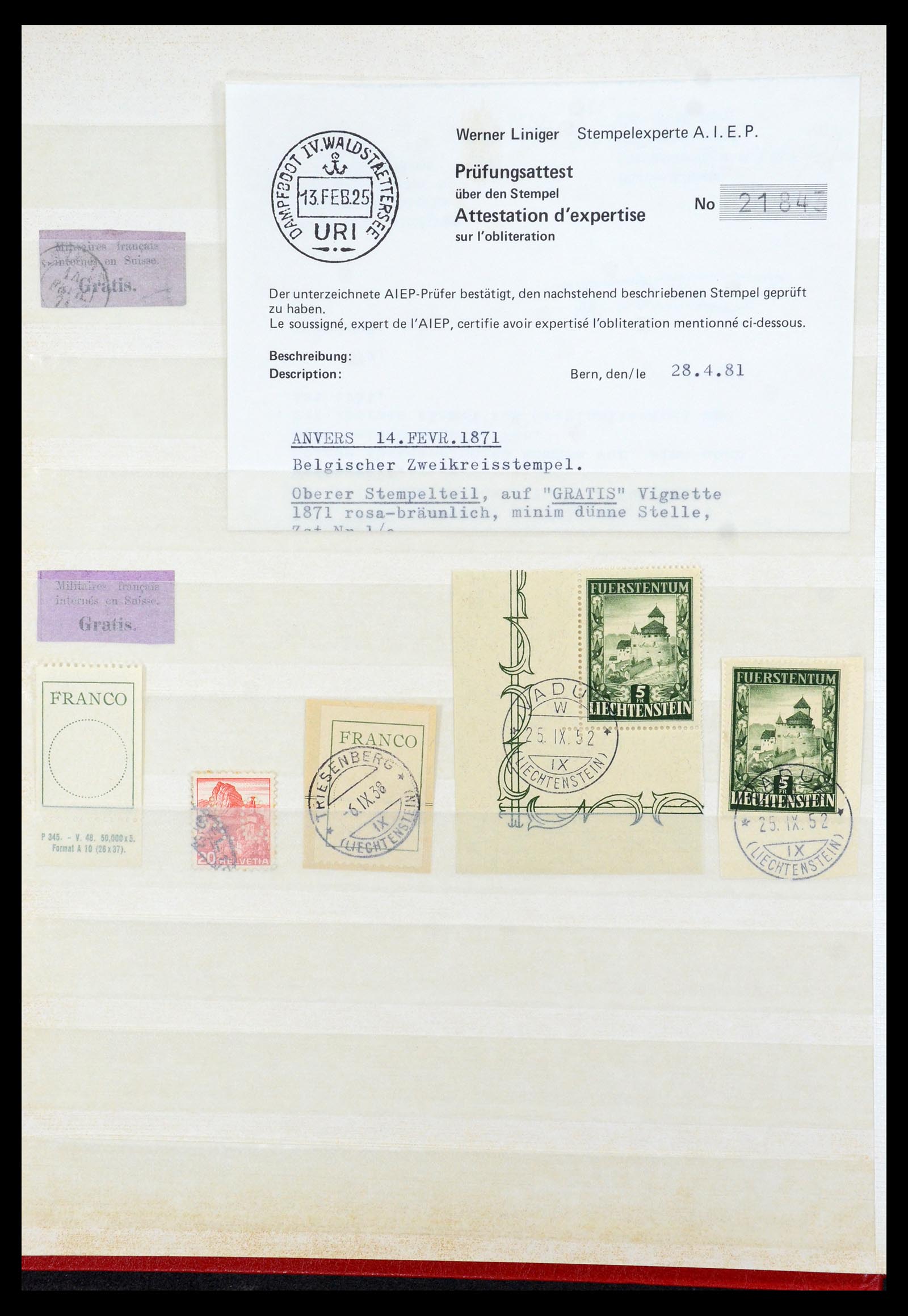 35898 006 - Postzegelverzameling 35898 Zwitserland 1900-1945.