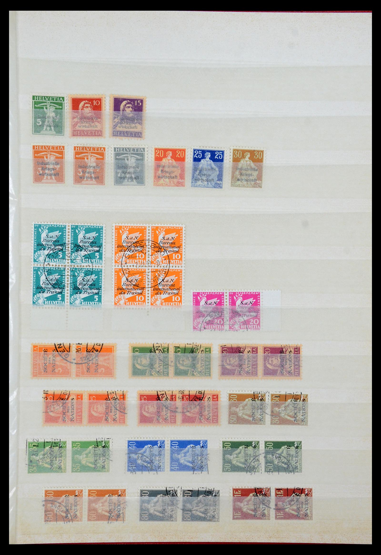 35898 008 - Postzegelverzameling 35898 Zwitserland 1900-1945.