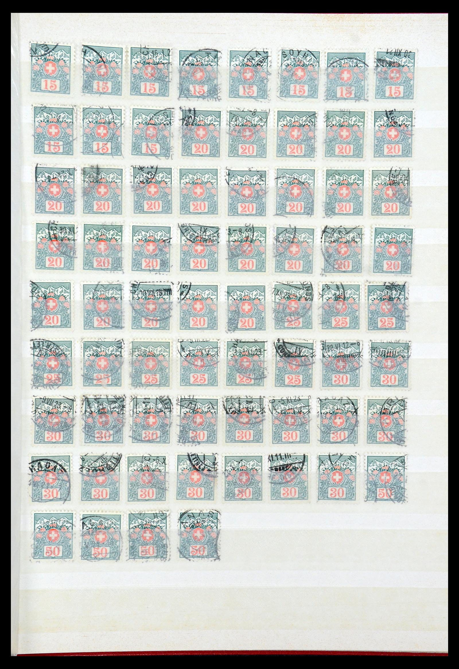 35898 009 - Stamp collection 35898 Switzerland 1900-1945.