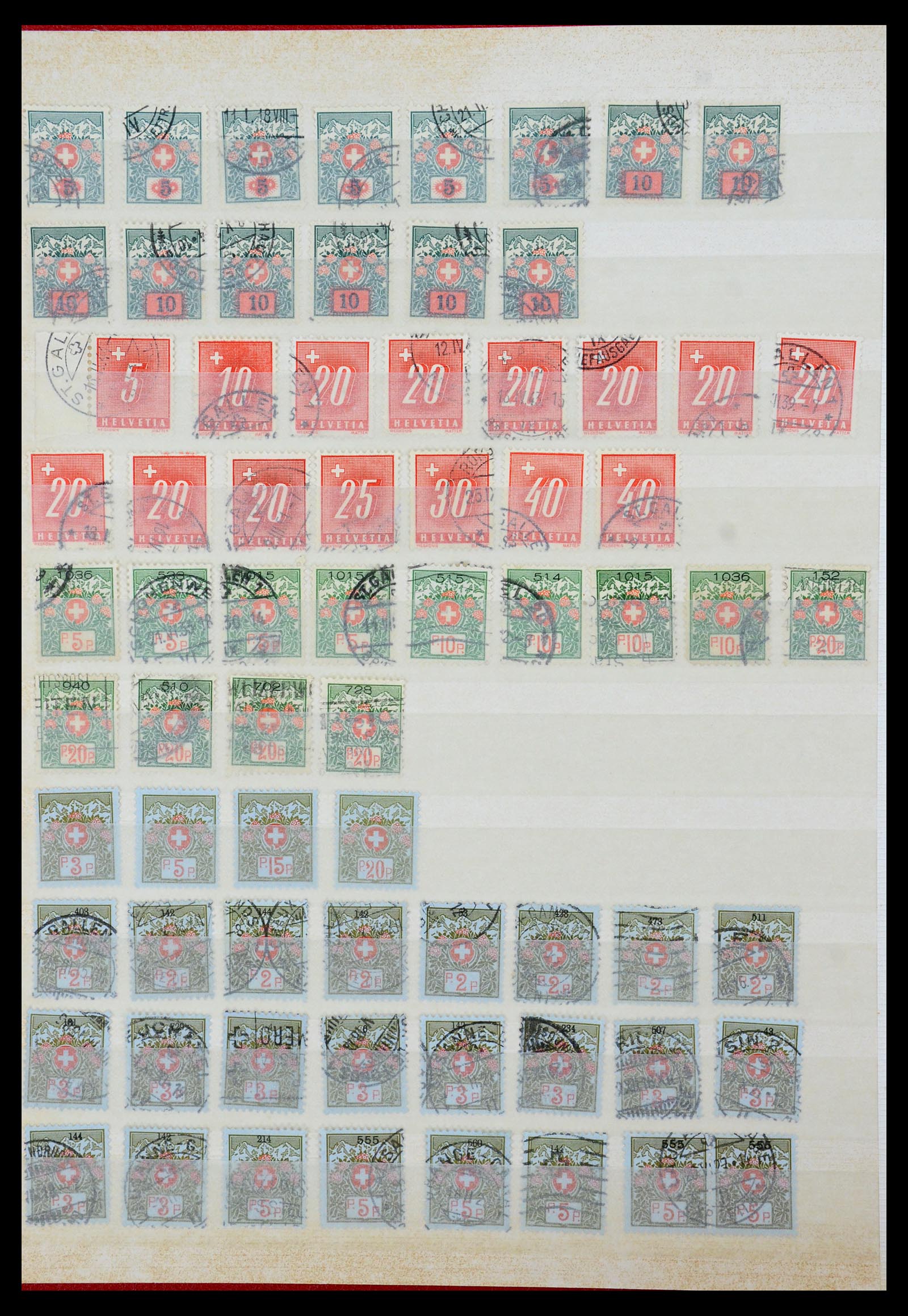 35898 011 - Postzegelverzameling 35898 Zwitserland 1900-1945.