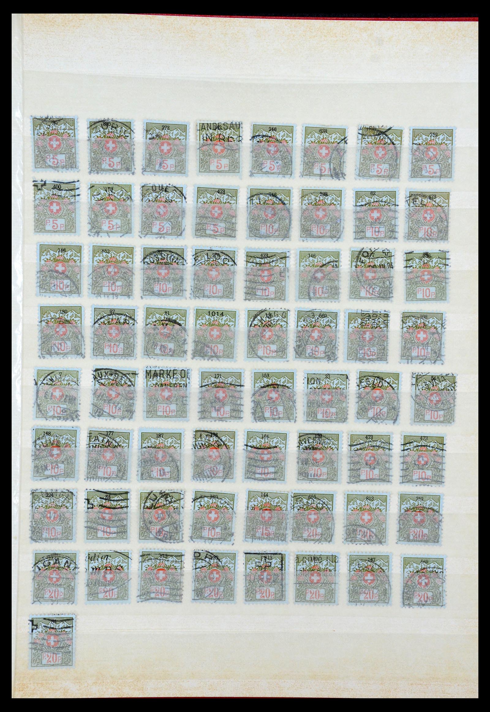 35898 012 - Postzegelverzameling 35898 Zwitserland 1900-1945.