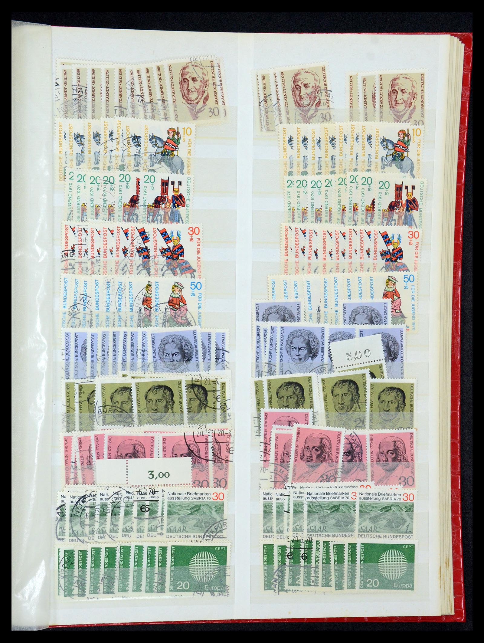 35899 054 - Postzegelverzameling 35899 Bundespost 1949-1985.