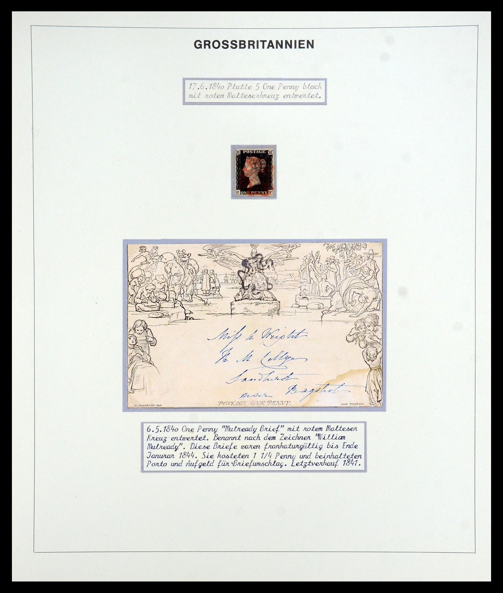35900 002 - Postzegelverzameling 35900 Engeland 1840-1951.