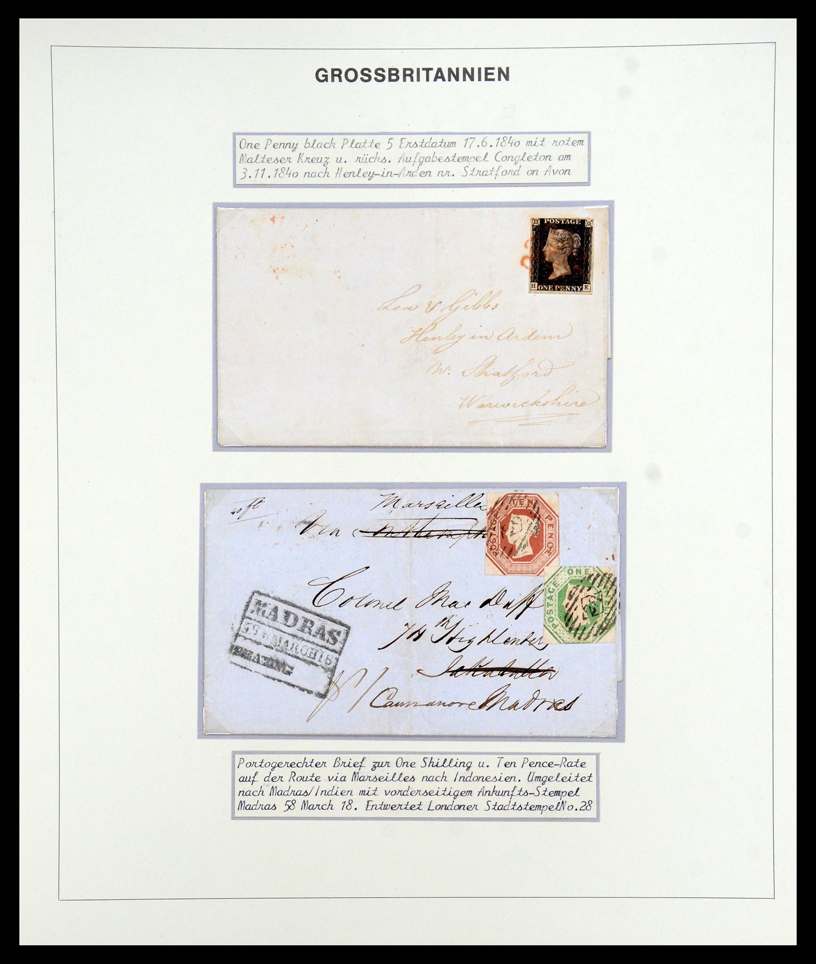 35900 003 - Postzegelverzameling 35900 Engeland 1840-1951.
