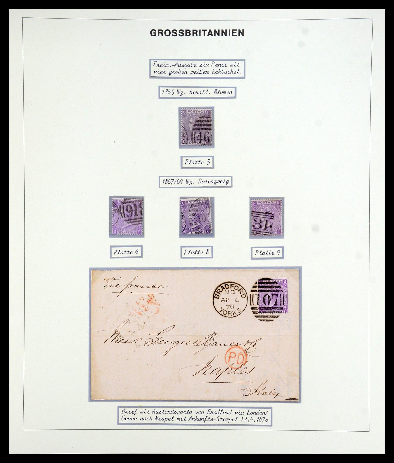 35900 019 - Postzegelverzameling 35900 Engeland 1840-1951.