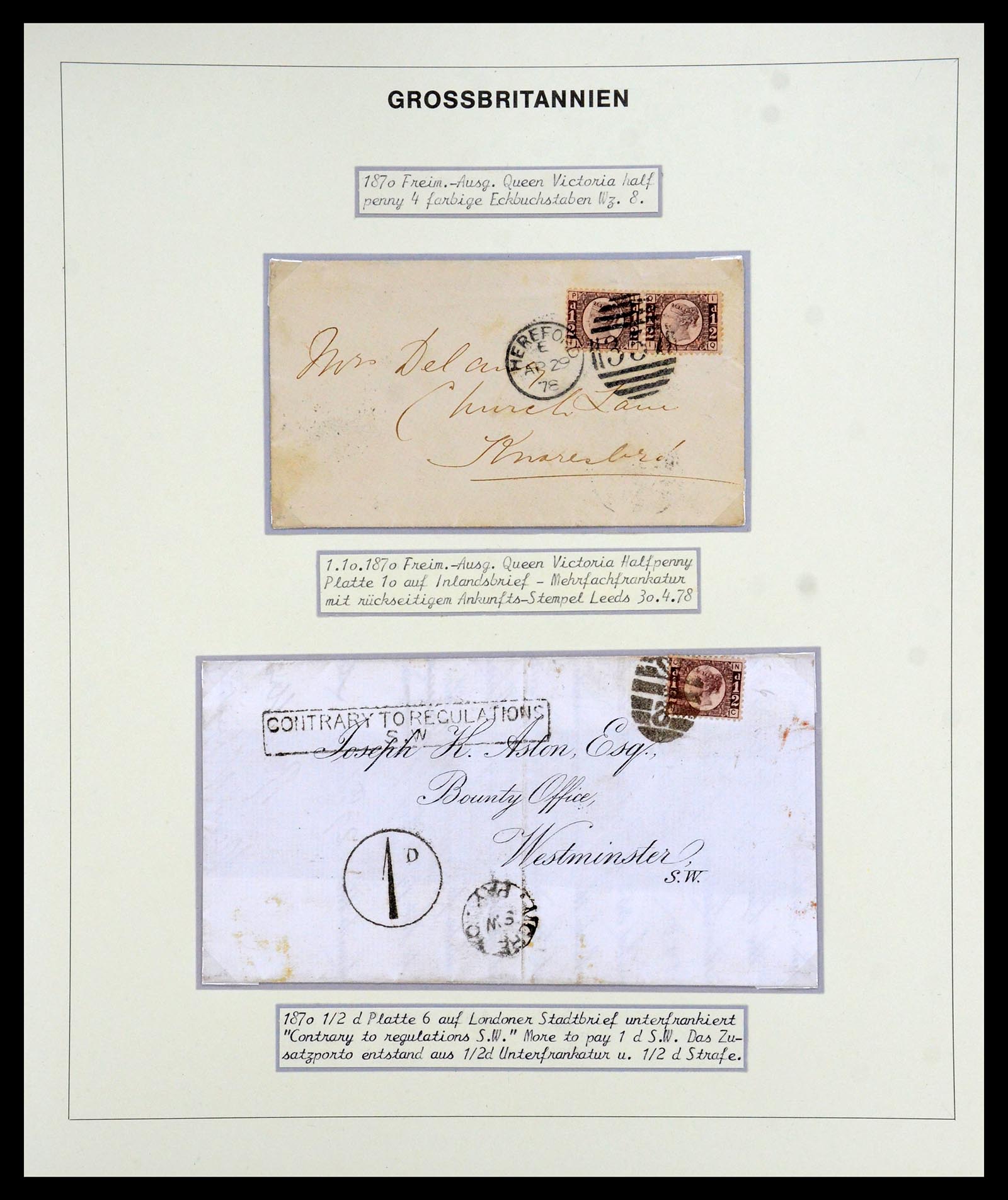 35900 022 - Postzegelverzameling 35900 Engeland 1840-1951.