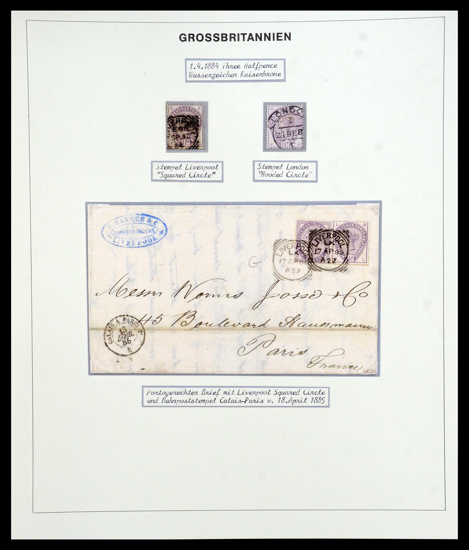 35900 032 - Postzegelverzameling 35900 Engeland 1840-1951.