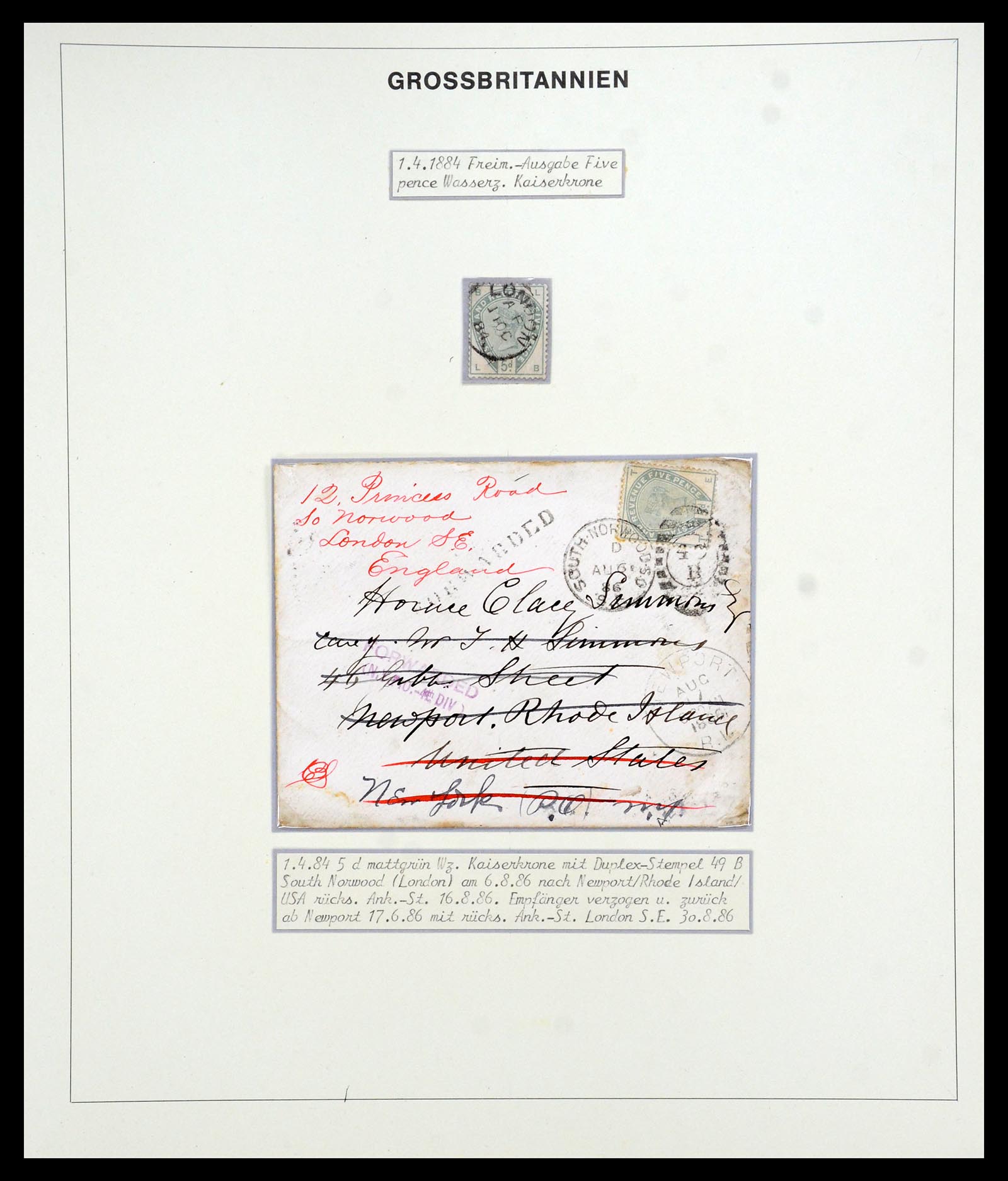 35900 033 - Postzegelverzameling 35900 Engeland 1840-1951.