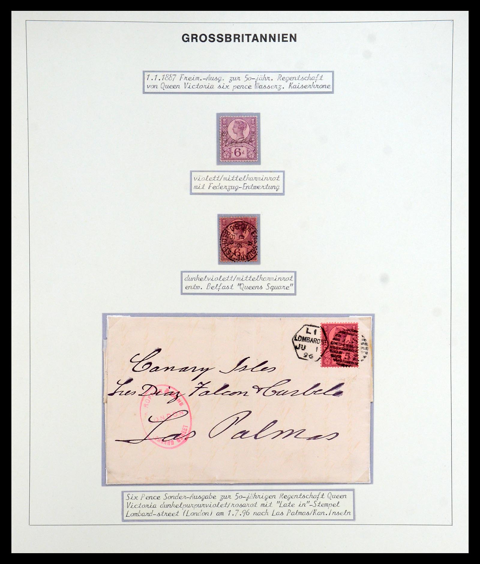 35900 036 - Postzegelverzameling 35900 Engeland 1840-1951.