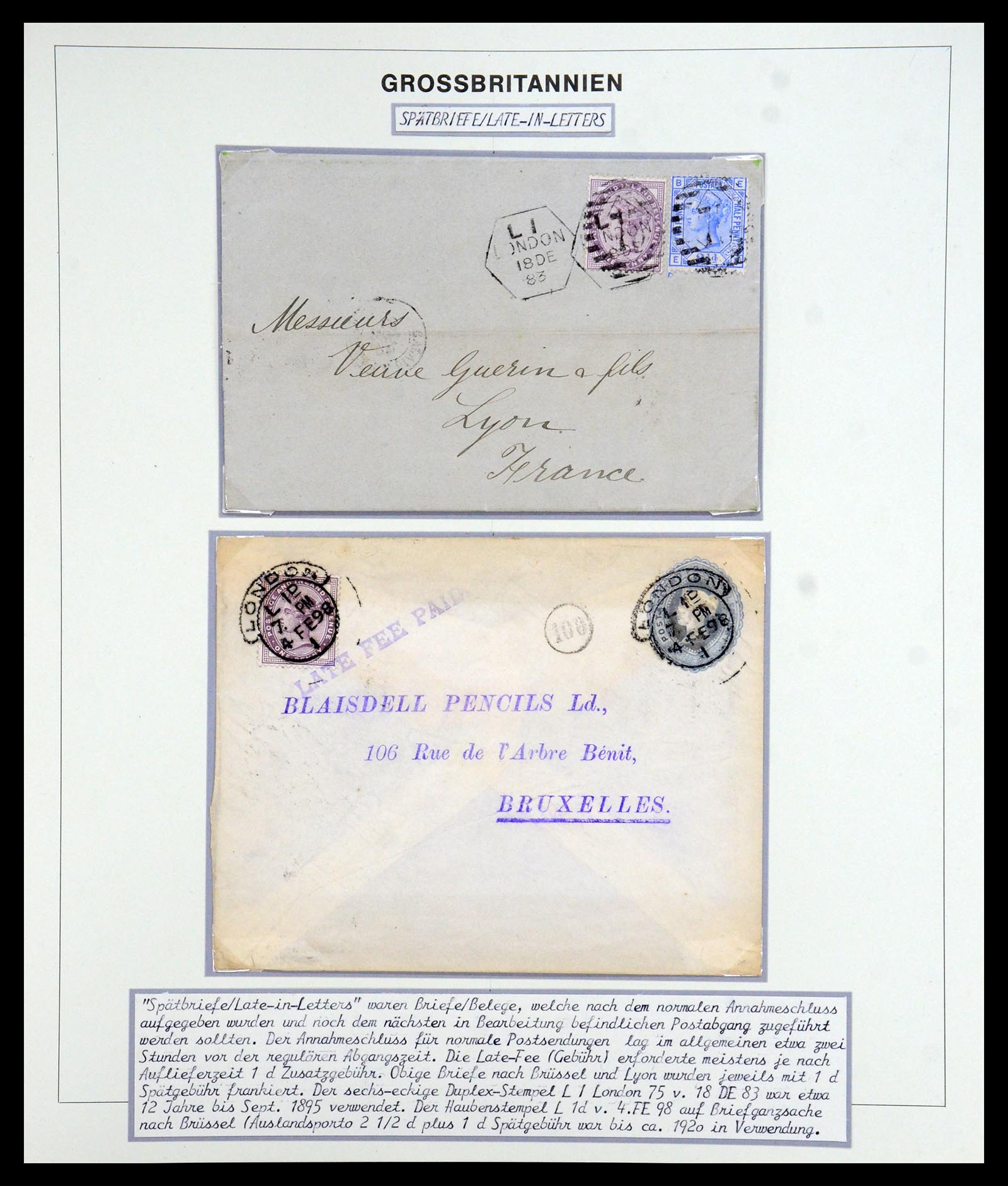 35900 041 - Postzegelverzameling 35900 Engeland 1840-1951.