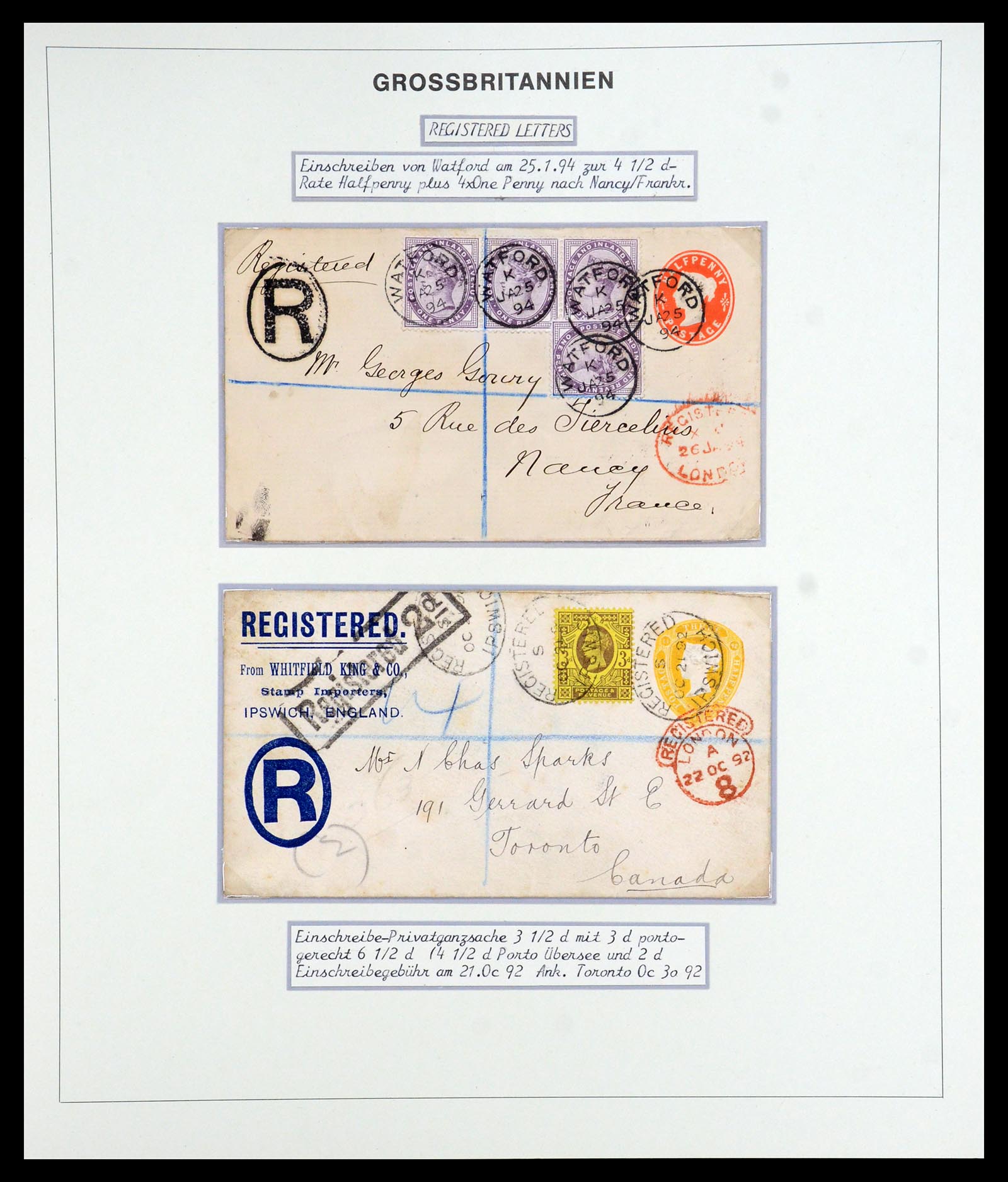 35900 042 - Postzegelverzameling 35900 Engeland 1840-1951.