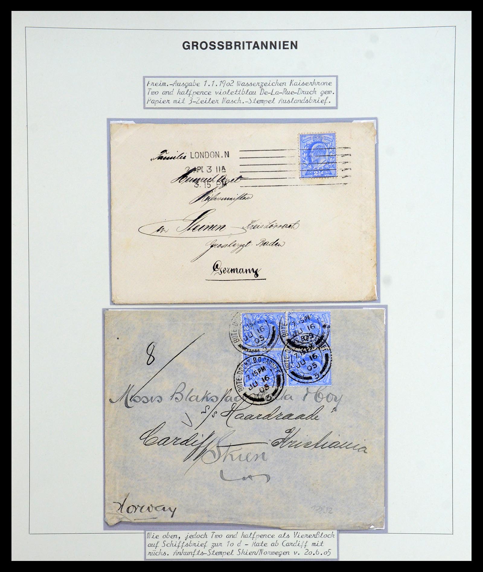 35900 084 - Postzegelverzameling 35900 Engeland 1840-1951.
