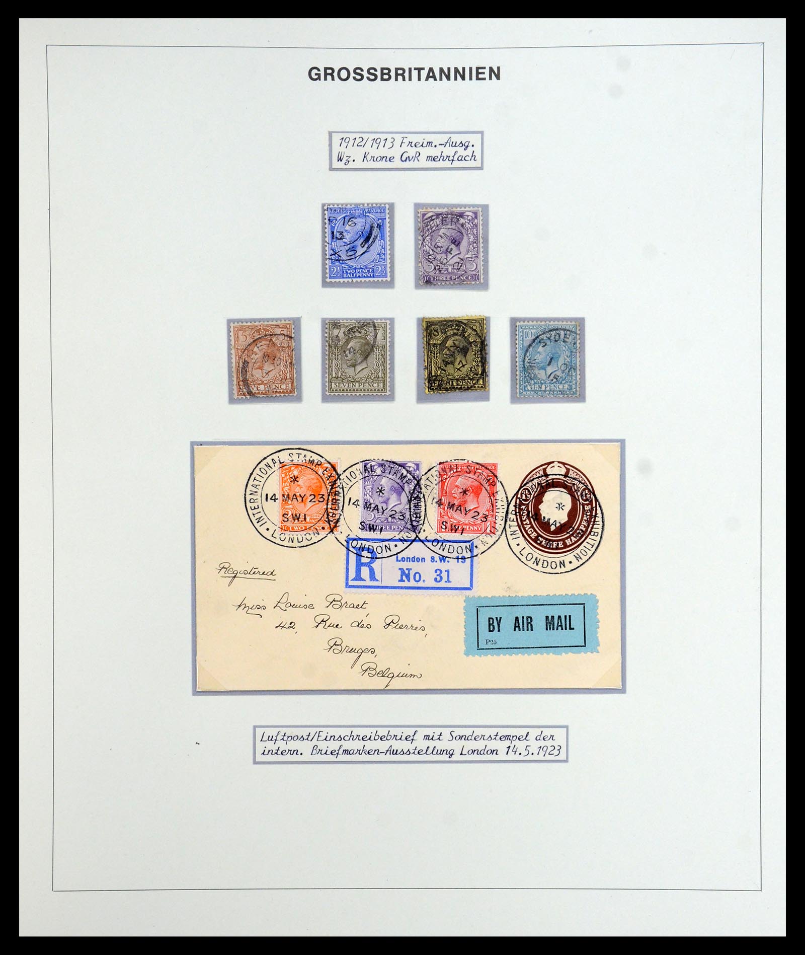 35900 093 - Postzegelverzameling 35900 Engeland 1840-1951.