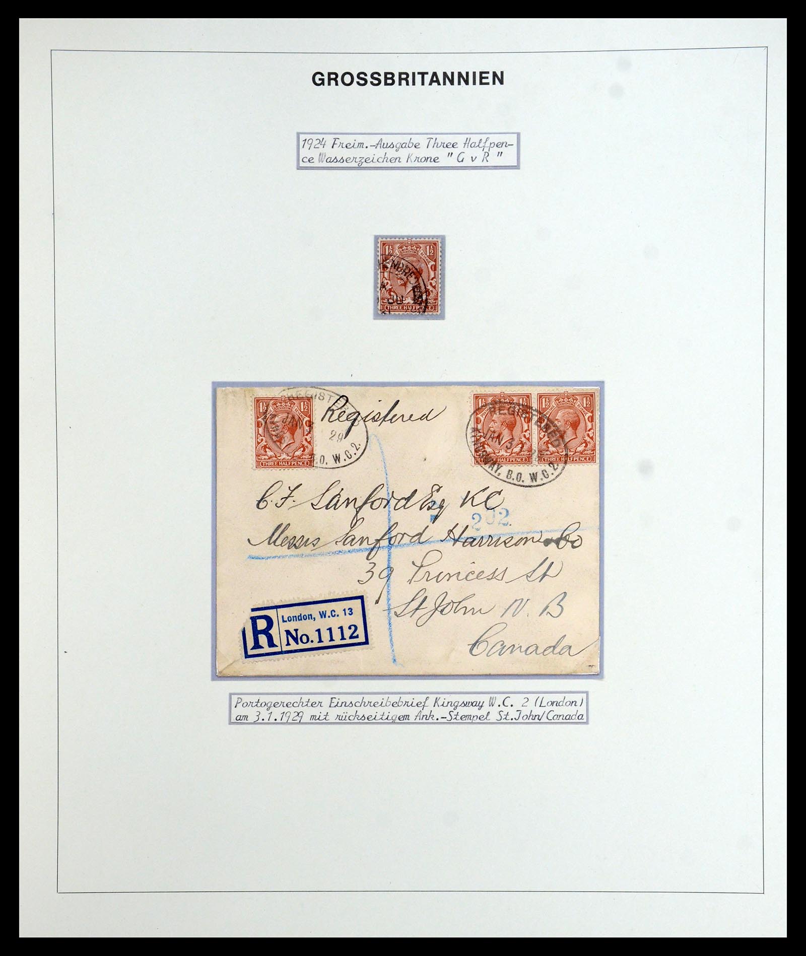 35900 096 - Postzegelverzameling 35900 Engeland 1840-1951.