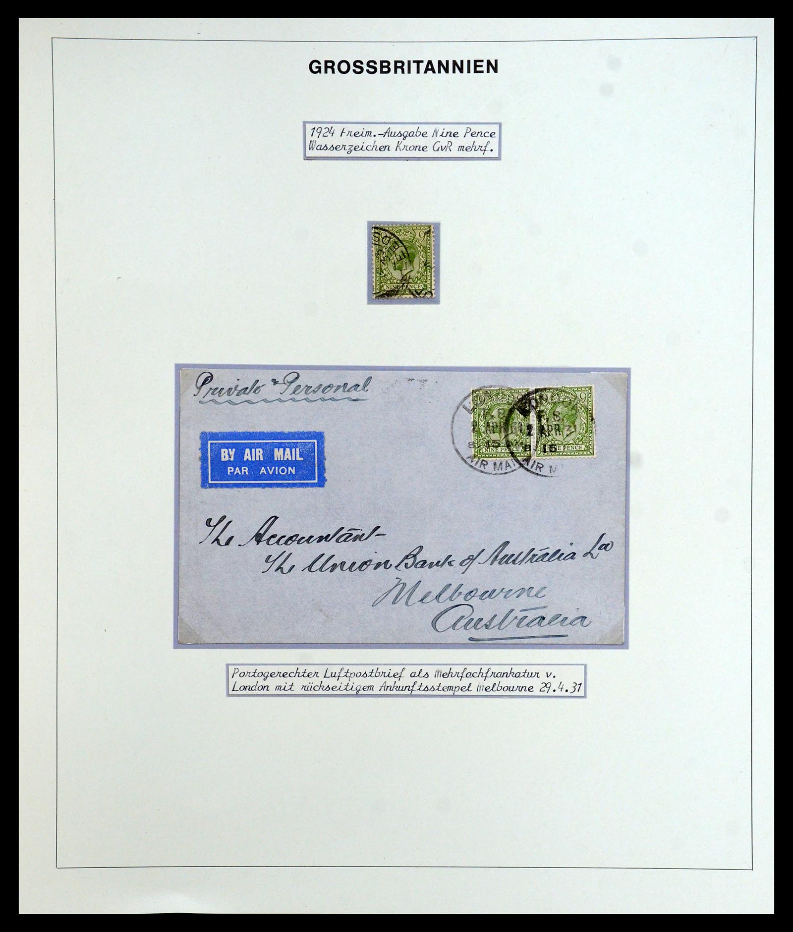 35900 101 - Postzegelverzameling 35900 Engeland 1840-1951.