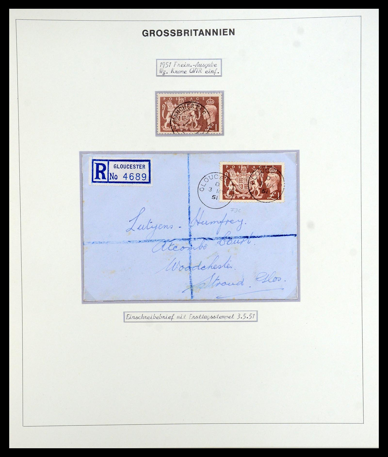 35900 135 - Stamp Collection 35900 Great Britain 1840-1951.