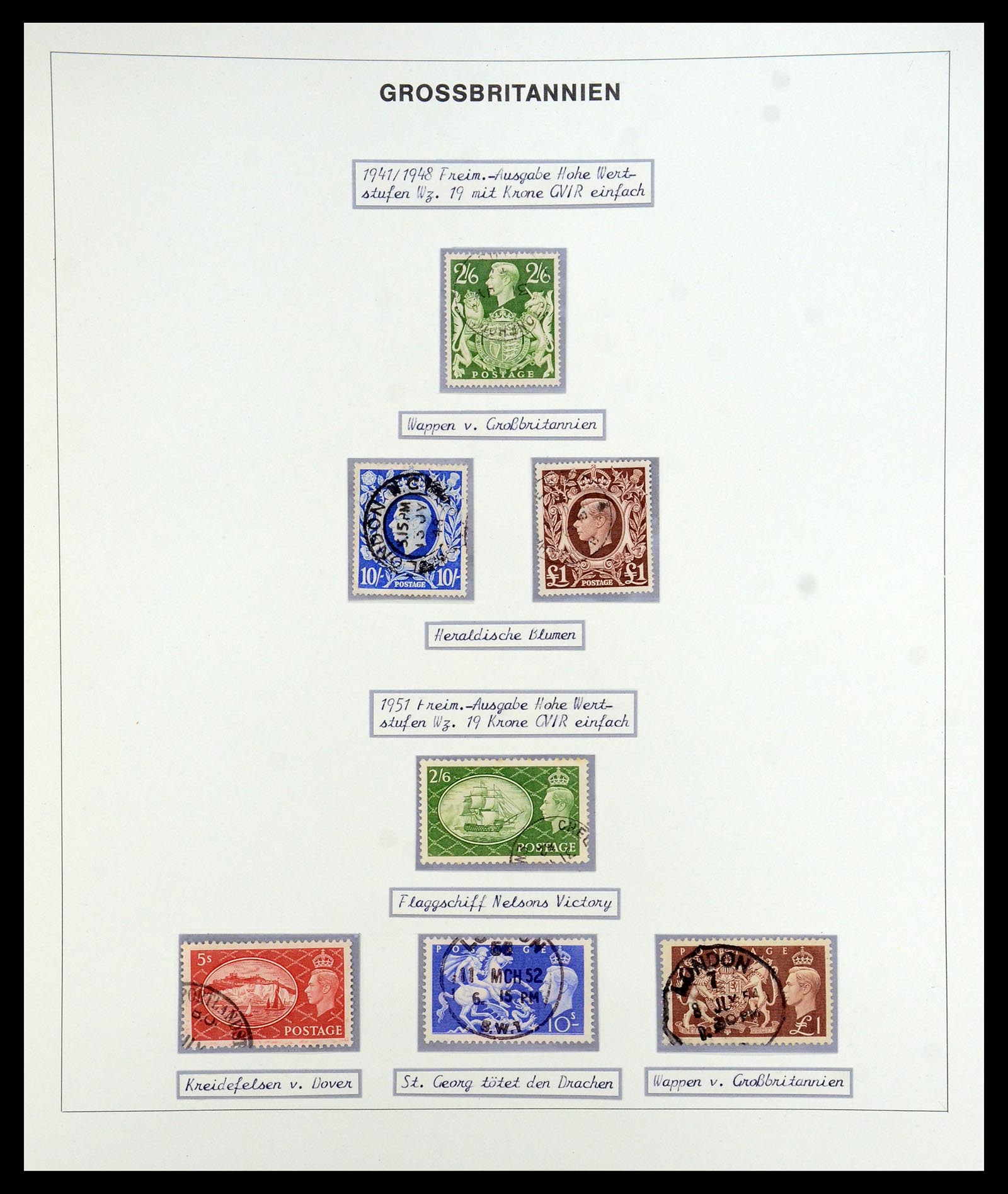 35900 142 - Postzegelverzameling 35900 Engeland 1840-1951.
