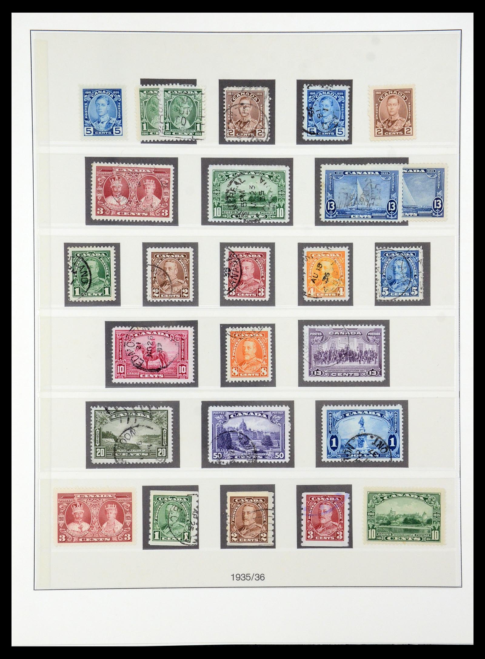 35901 021 - Postzegelverzameling 35901 Canada 1851-2007.
